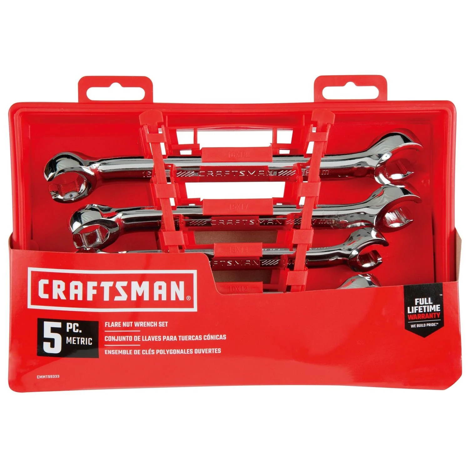 Craftsman 6 Point Metric Flare Nut Wrench Set, 5 Piece - Image 3