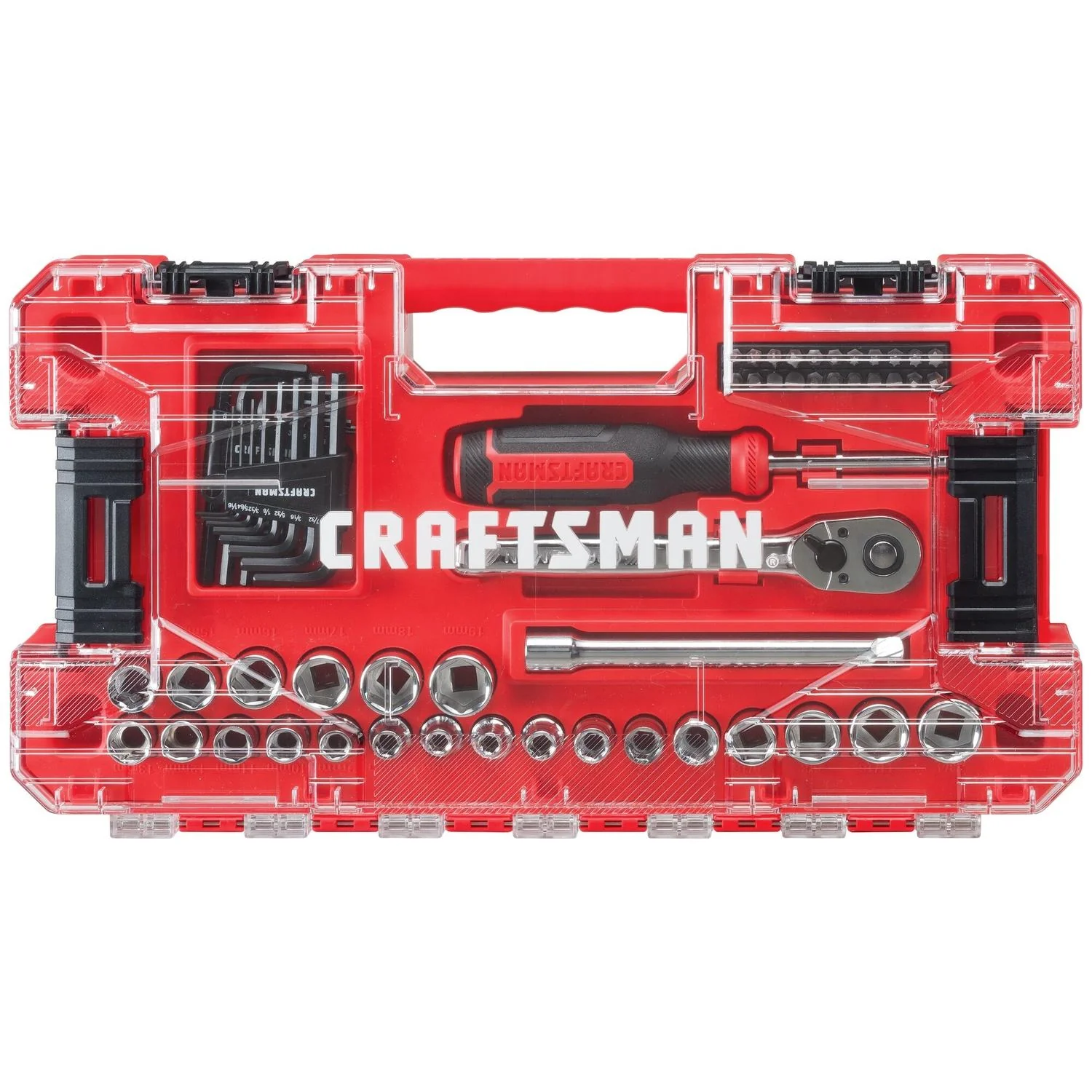 Craftsman 63-Piece Mechanic's Tool Set - Metric and SAE, 3/8" Drive - Image 3