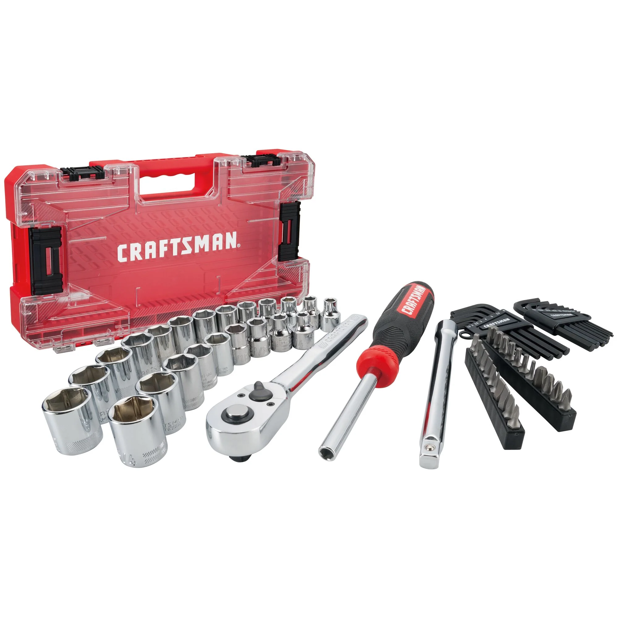 Craftsman 63-Piece Mechanic's Tool Set – SAE & Metric, 3/8" Drive (VERSASTACK)