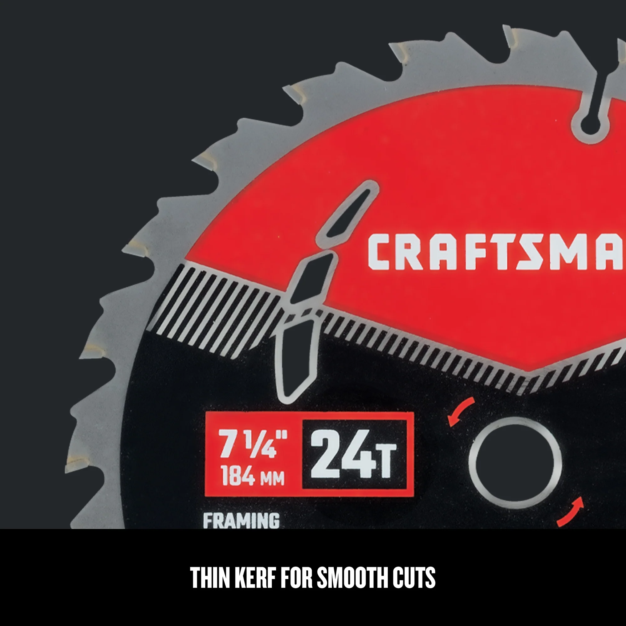 CRAFTSMAN 7-1/4-in 24-Tooth Carbide Circular Saw Blade - Image 5