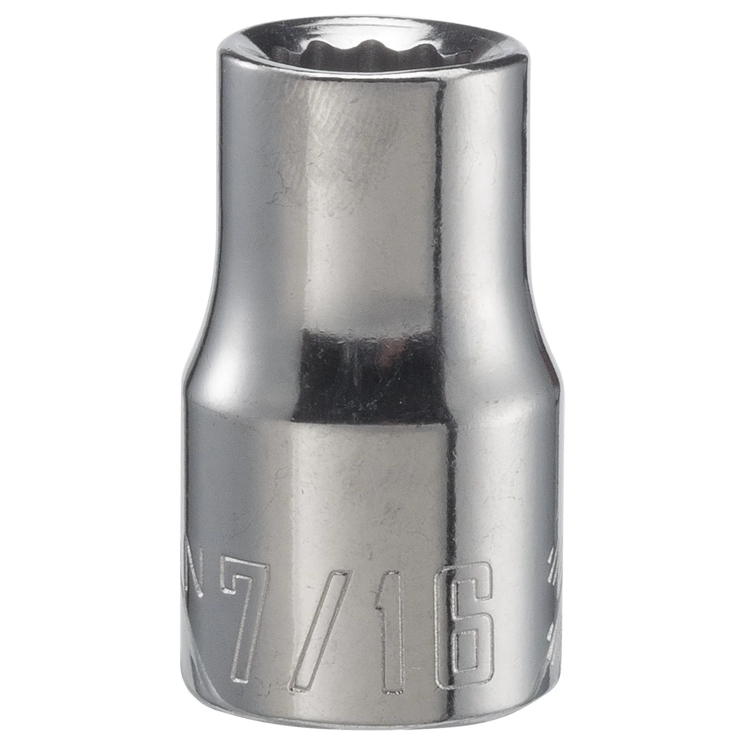 Craftsman 7/16 in. SAE 12 Point Shallow Socket - 1/2 in. Drive