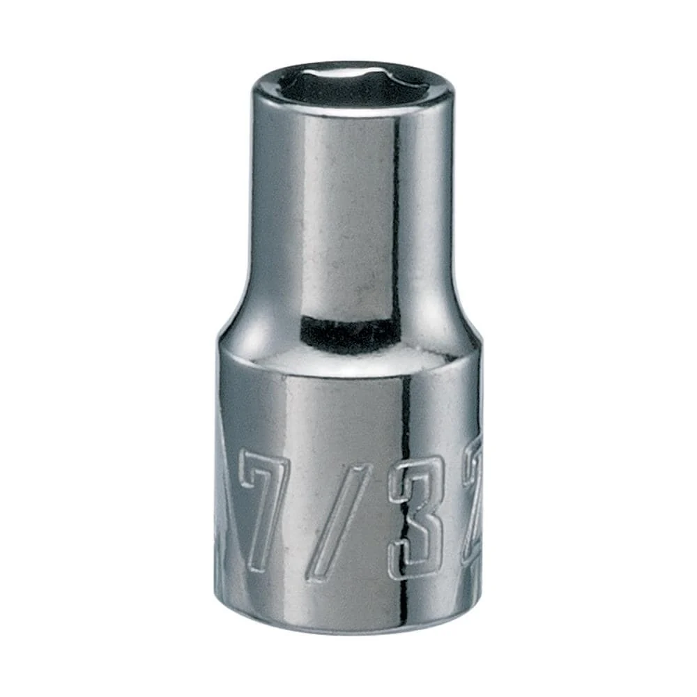 CRAFTSMAN 7/32-in SAE 6-Point Shallow Socket, 1/4-in Drive