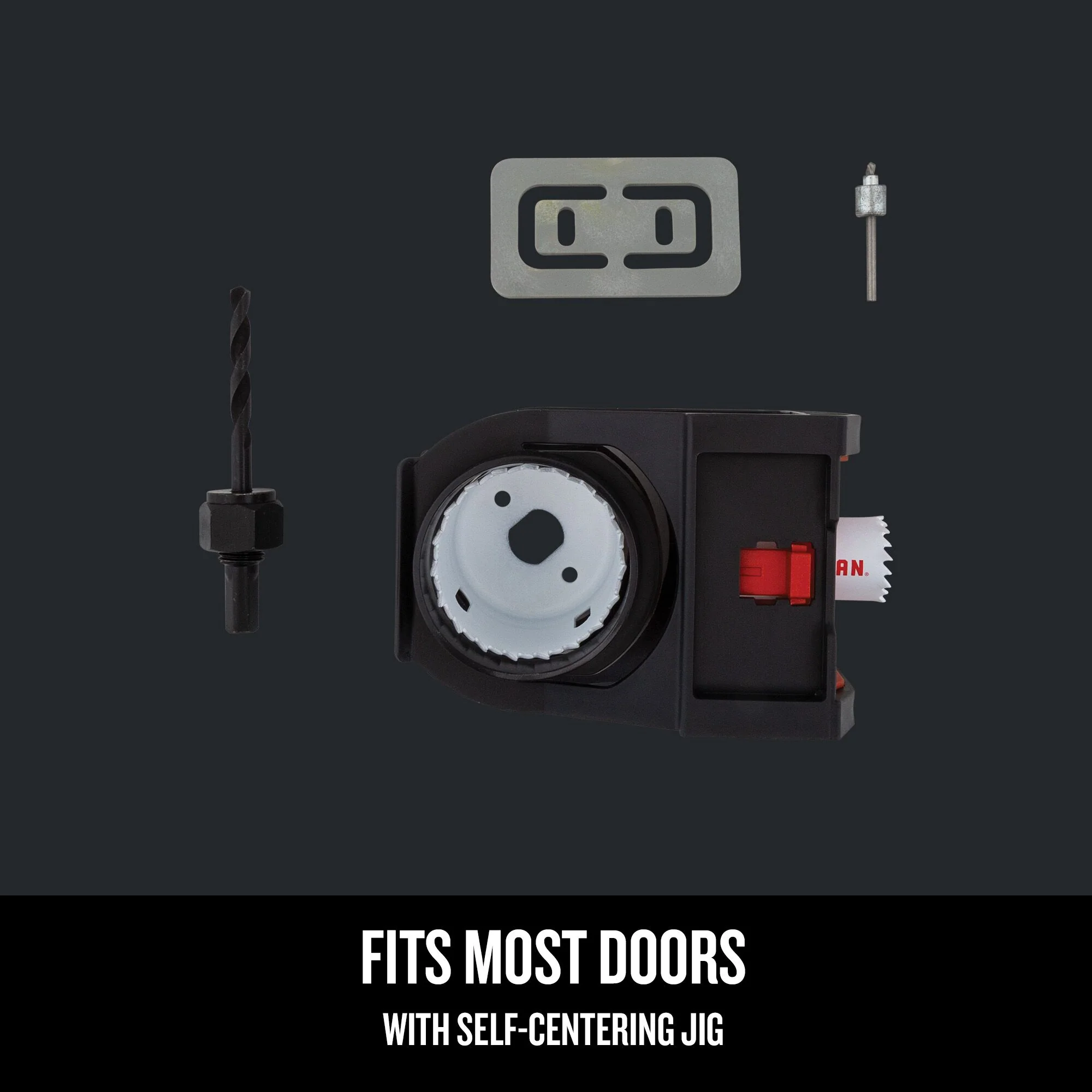 CRAFTSMAN 7-Piece Bi-Metal Arbored Door Lock Hole Saw Kit - Image 4