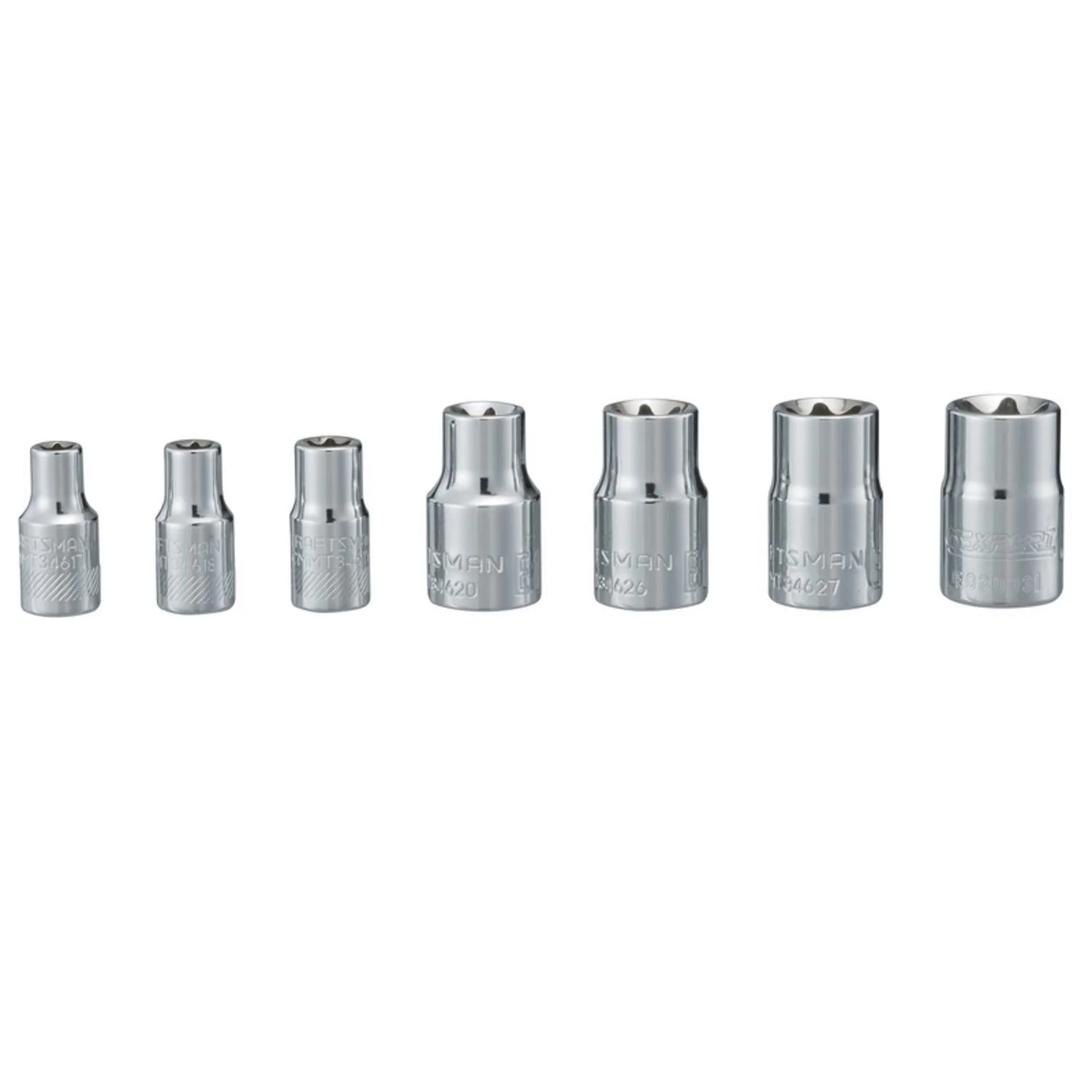 Craftsman 7-Piece Metric 6-Point Torx Socket Set, 1/4 and 3/8 Inch Drive - Image 2