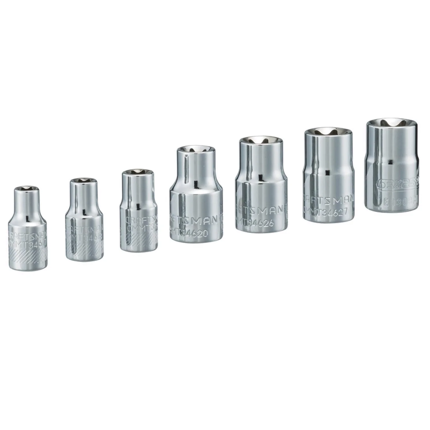 Craftsman 7-Piece Metric 6-Point Torx Socket Set, 1/4 and 3/8 Inch Drive - Image 3