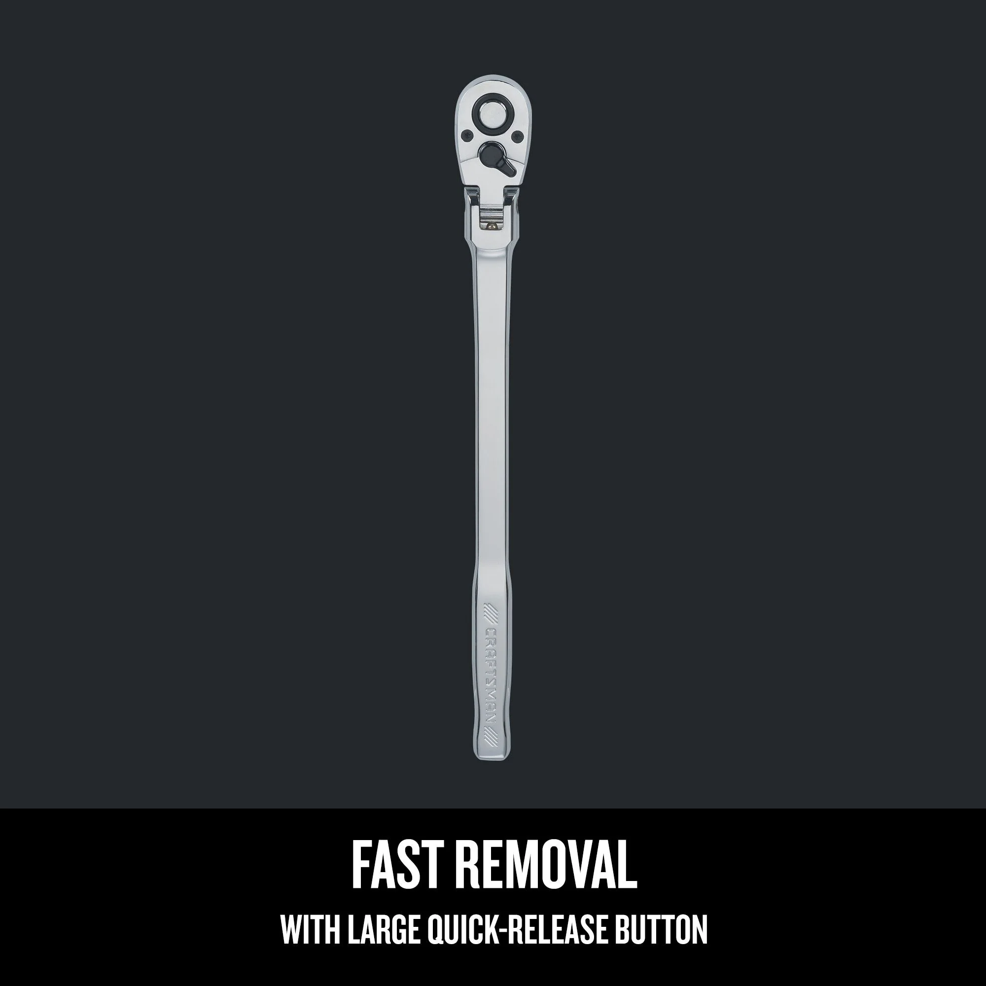 CRAFTSMAN 72-Teeth 1/2-in Drive Quick-Release Flexible Head Ratchet - Image 5