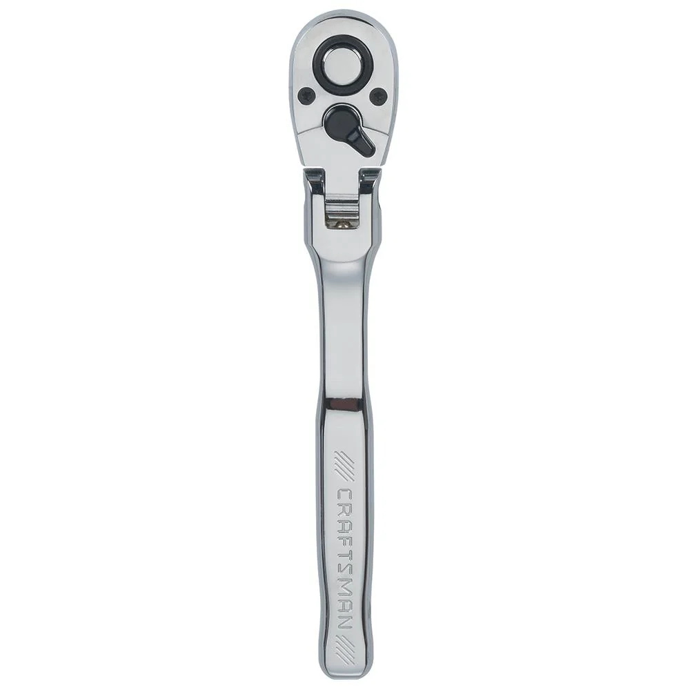 CRAFTSMAN 72-Tooth 1/2-in Drive Quick-Release Flexible Head Ratchet