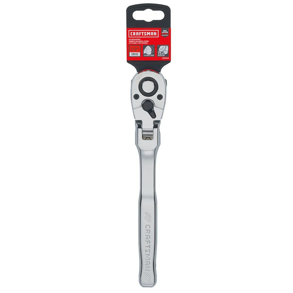 CRAFTSMAN 72-Tooth 1/2-in Drive Quick-Release Flexible Head Ratchet - Image 7