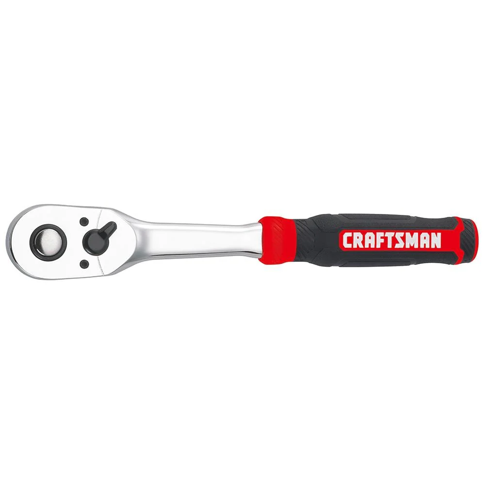 CRAFTSMAN 72-Tooth 1/2-in Drive Quick-Release Ratchet with Comfort Grip