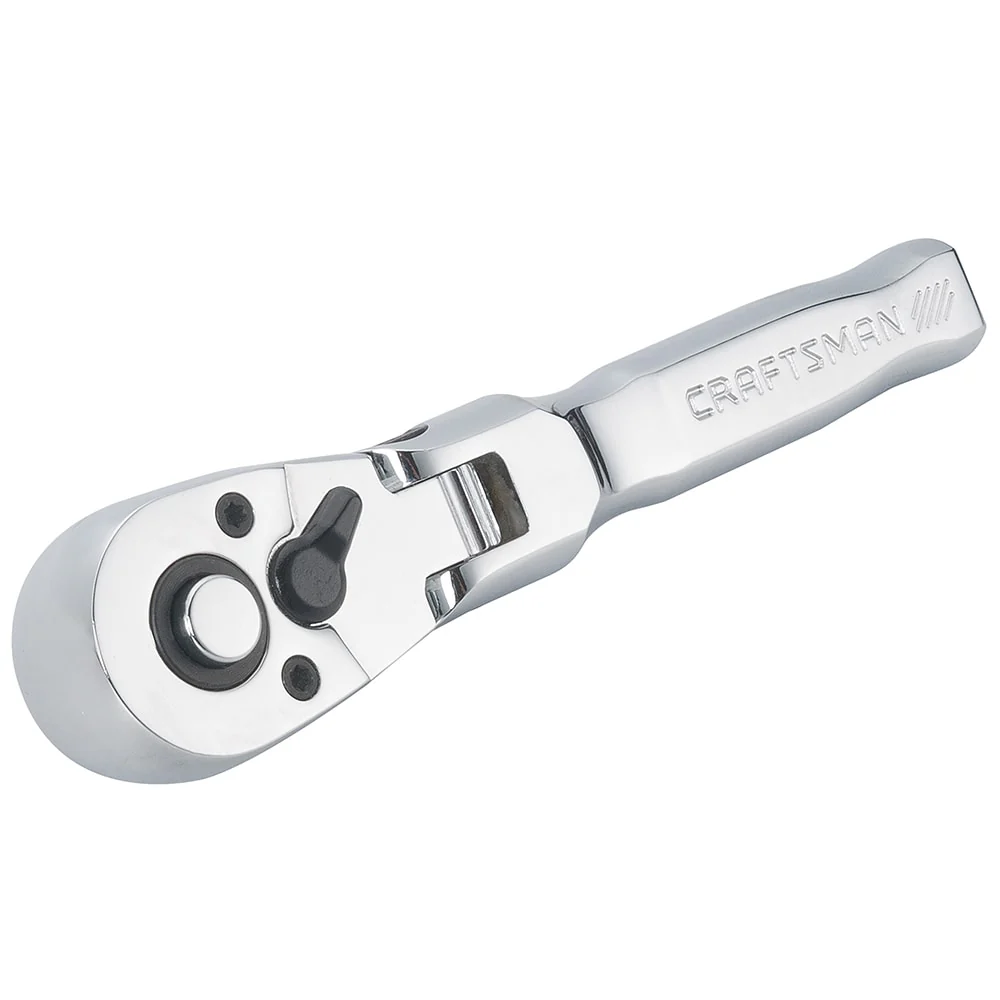 CRAFTSMAN 72-Tooth 3/8-in Drive Quick-Release Flexible Head Ratchet - Image 2