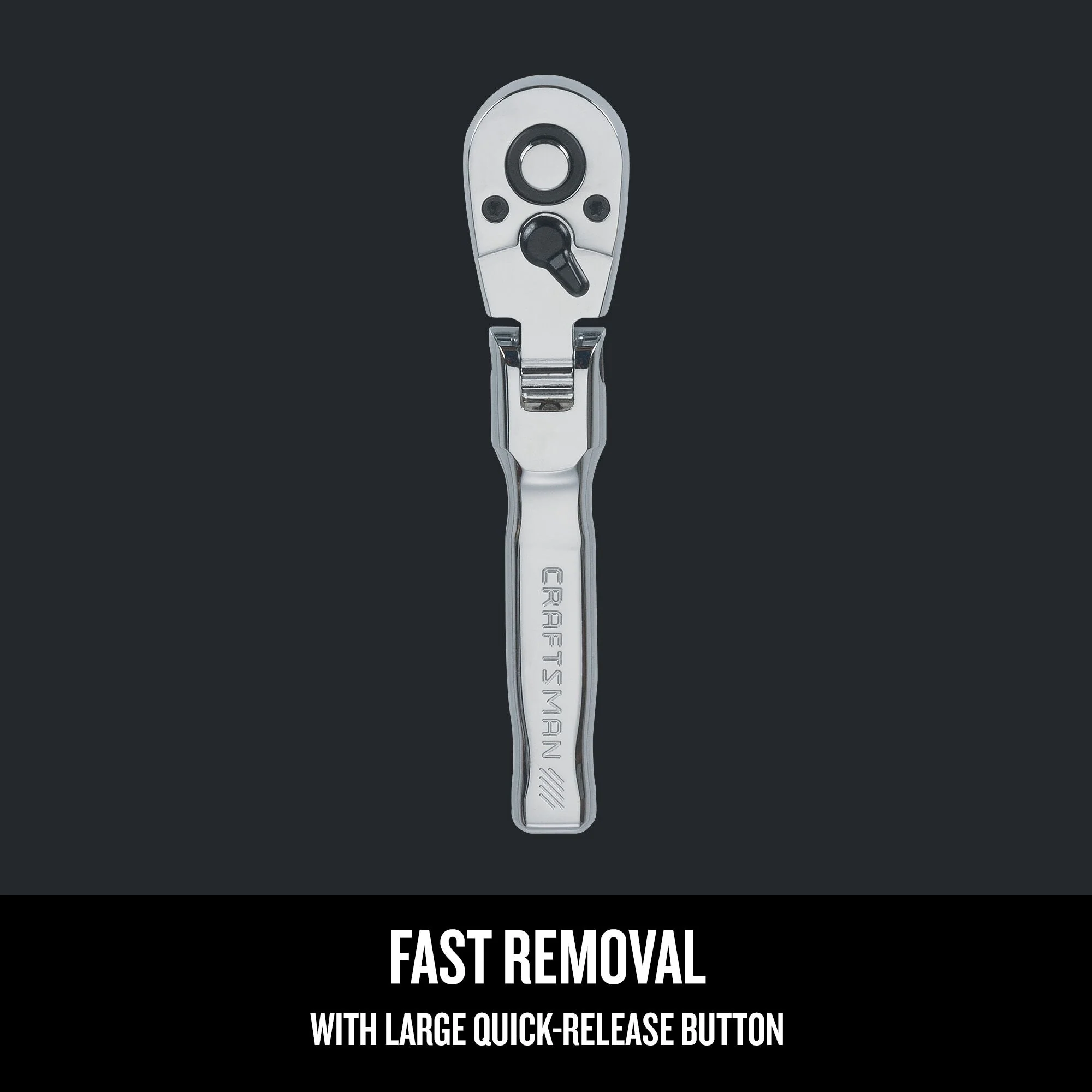 CRAFTSMAN 72-Tooth 3/8-in Drive Quick-Release Flexible Head Ratchet - Image 5