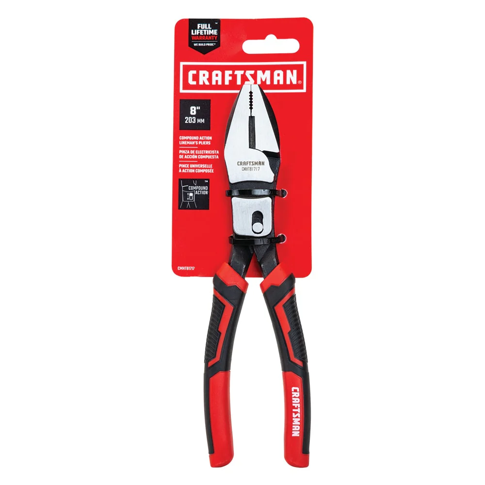 CRAFTSMAN 8-in Electrical Linesman Pliers with Wire Cutter