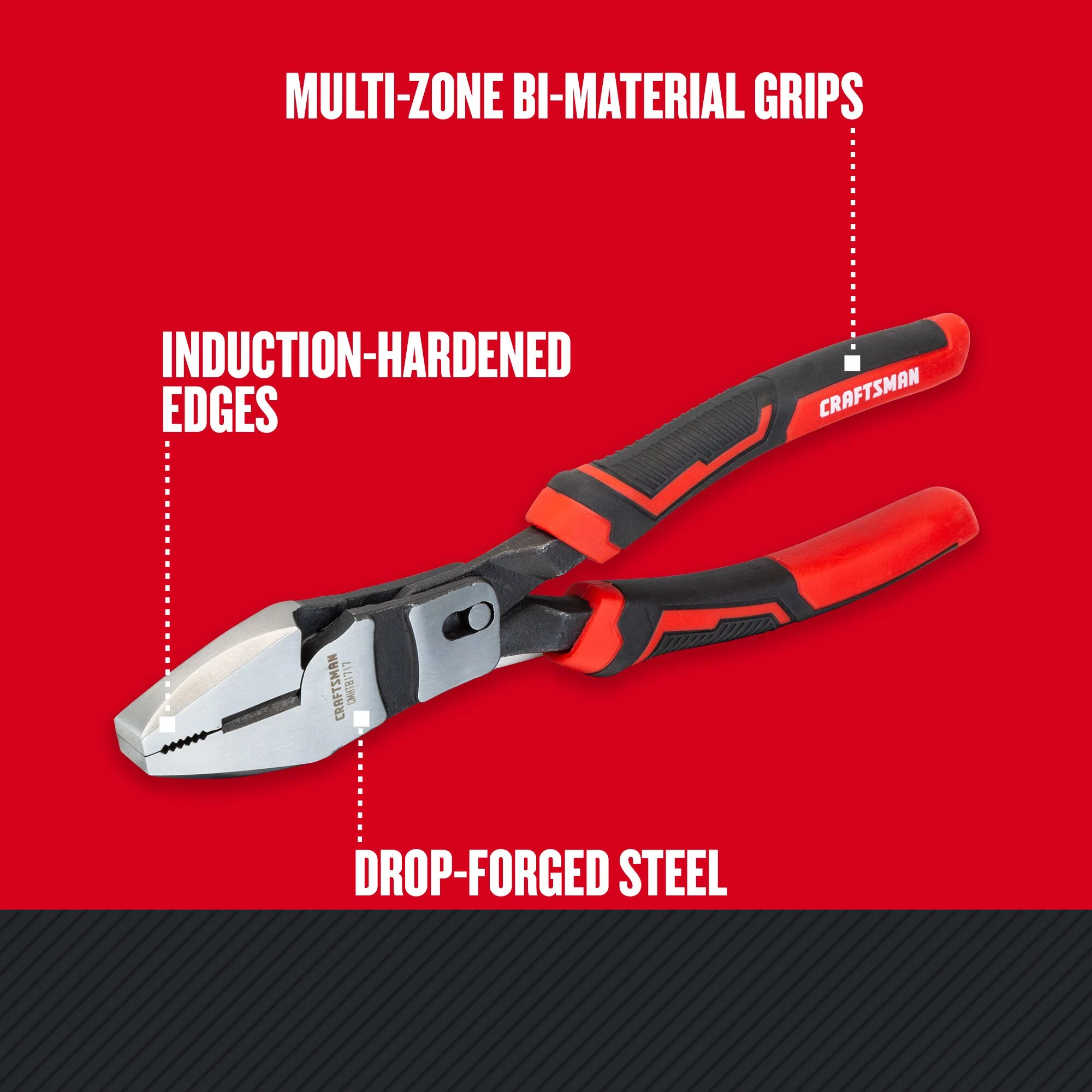 CRAFTSMAN 8-in Electrical Linesman Pliers with Wire Cutter - Image 2