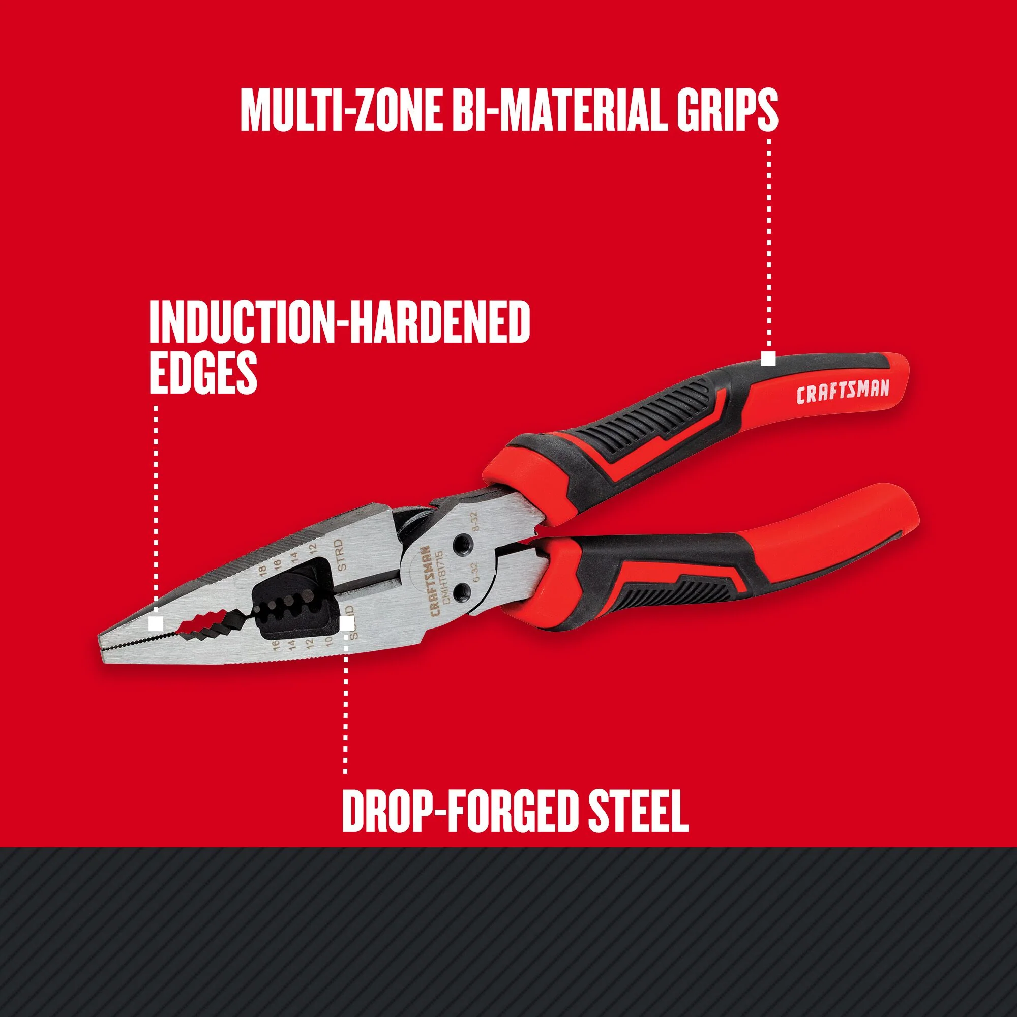 CRAFTSMAN 8-in Electrical Long Nose Pliers with Wire Cutter - Image 2
