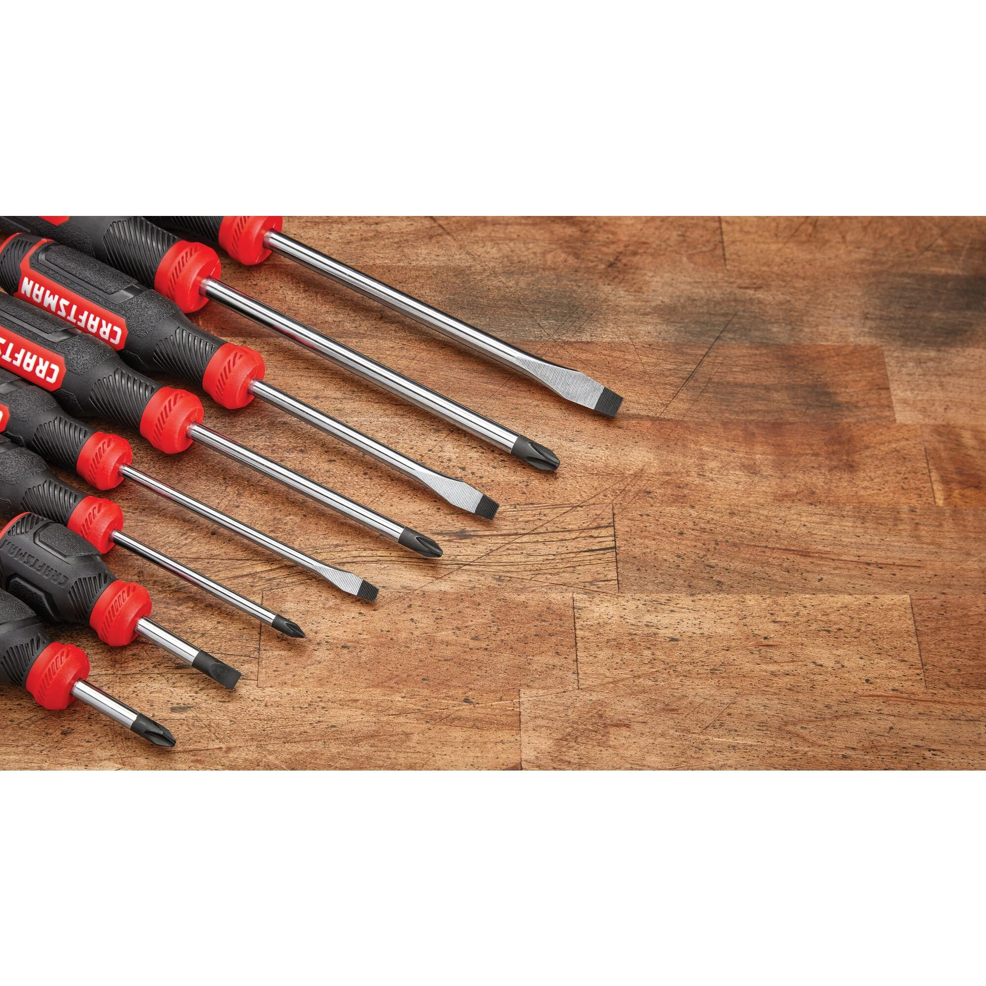 CRAFTSMAN 8-Piece Bi-Material Handle Screwdriver Set, Black Oxide Tips - Image 7