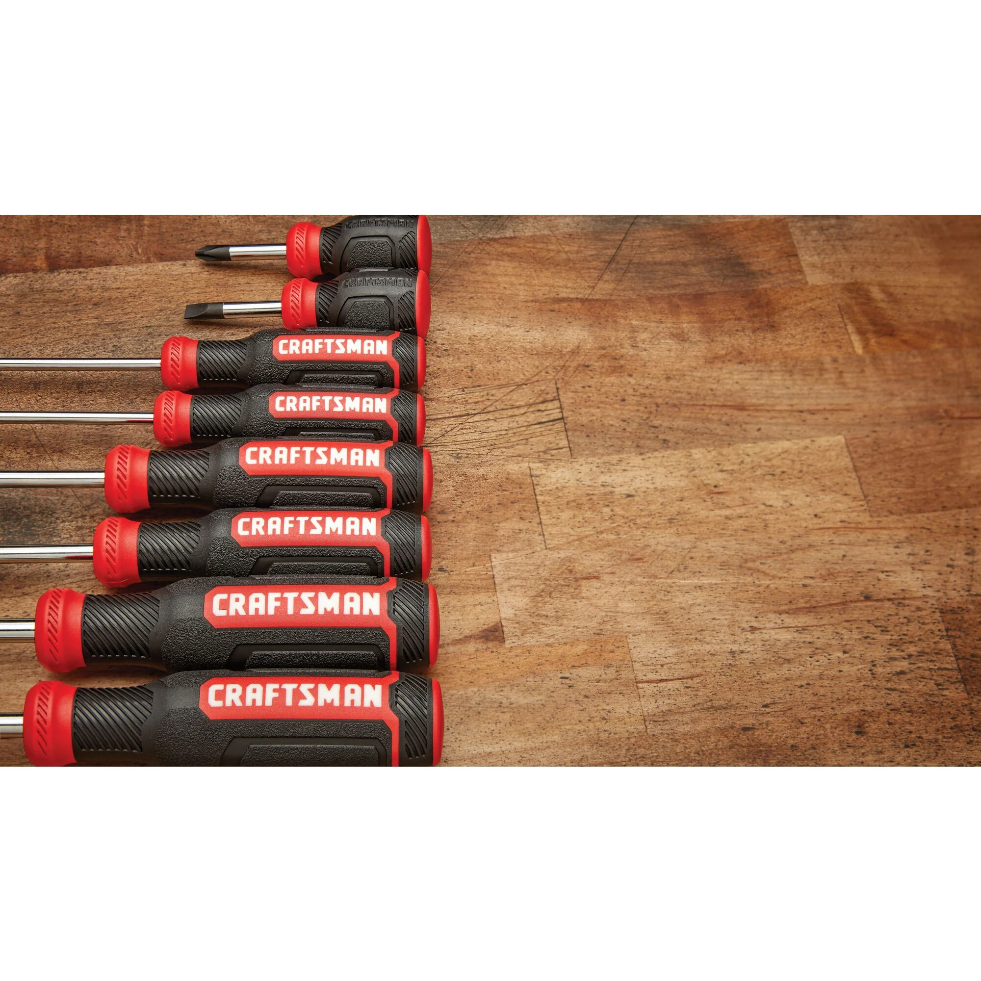 CRAFTSMAN 8-Piece Bi-Material Handle Screwdriver Set, Black Oxide Tips - Image 8