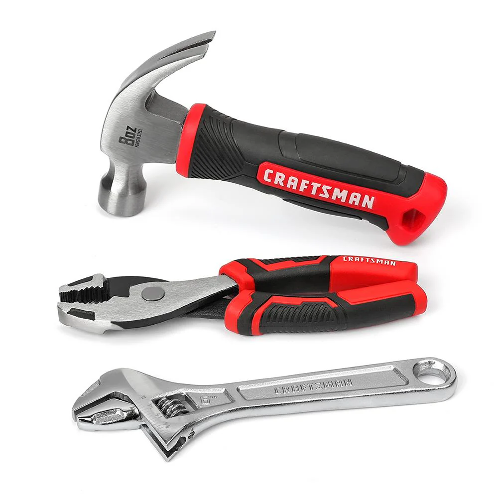 CRAFTSMAN 8-Piece Kid's Tool Kit with Bag, Safety Glasses, and 12-ft Tape Measure - Image 3