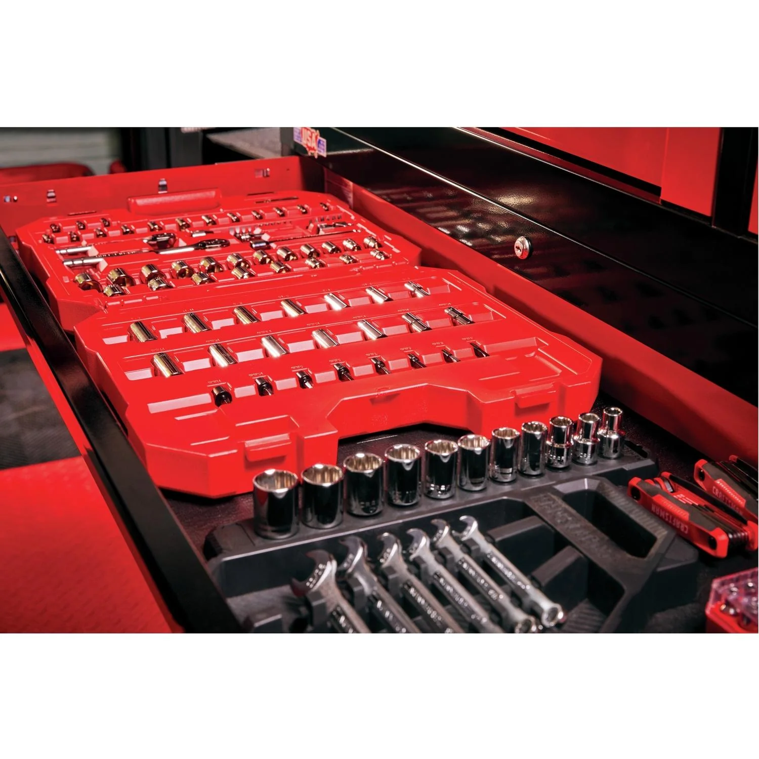 Craftsman 81 pc Metric and SAE Mechanic's Tool Set - Image 4
