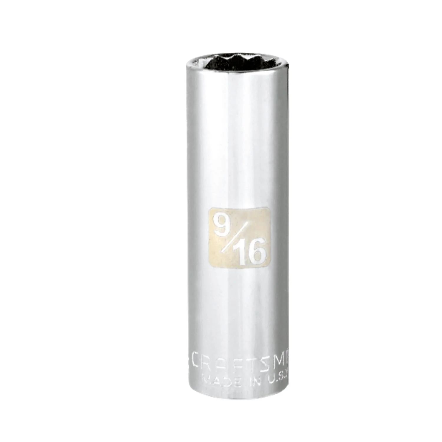 Craftsman 9/16 in. SAE 12 Point Deep Socket, 3/8 in. Drive