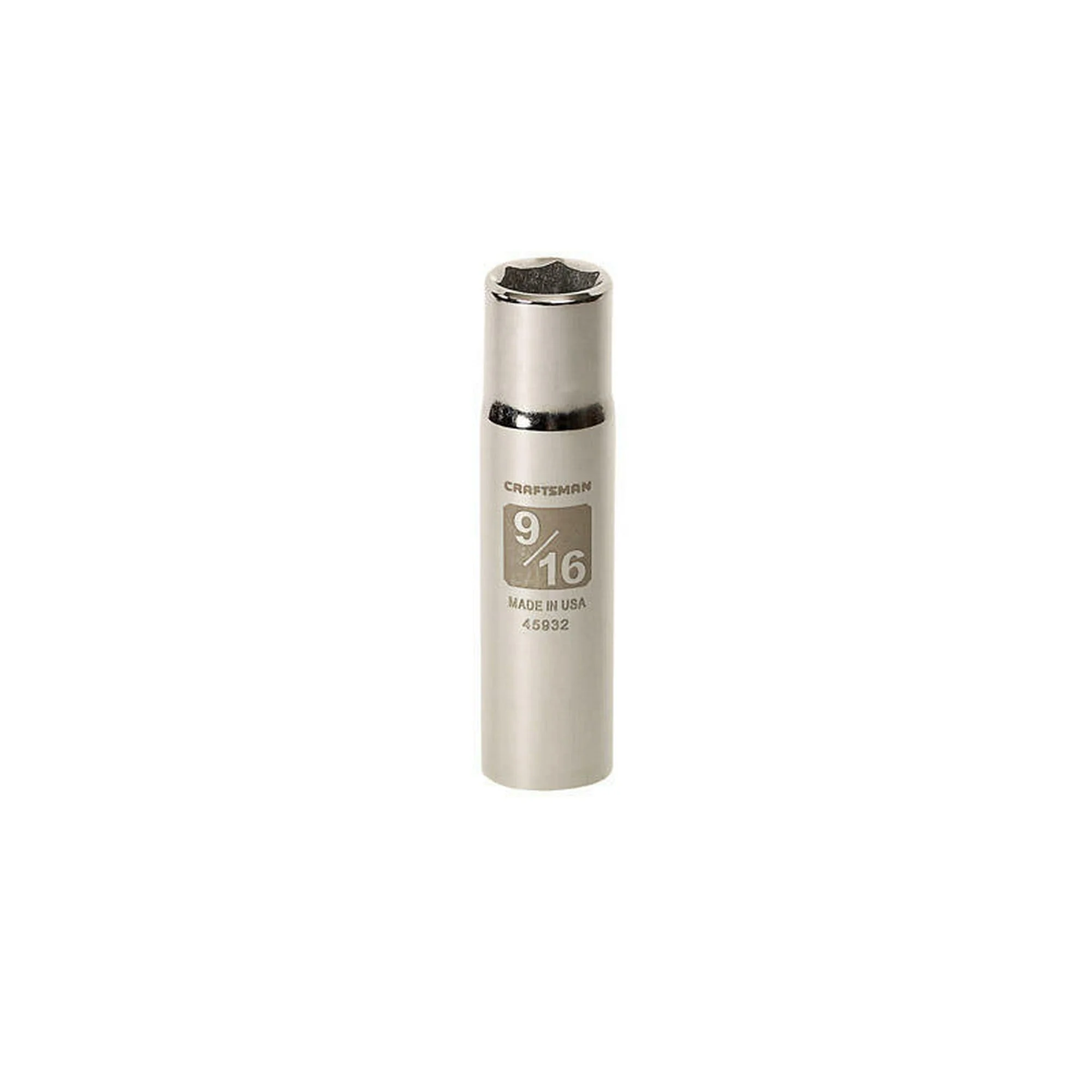 Craftsman 9/16 in. SAE 6 Point Deep Socket, 1/2 in. Drive - Image 2