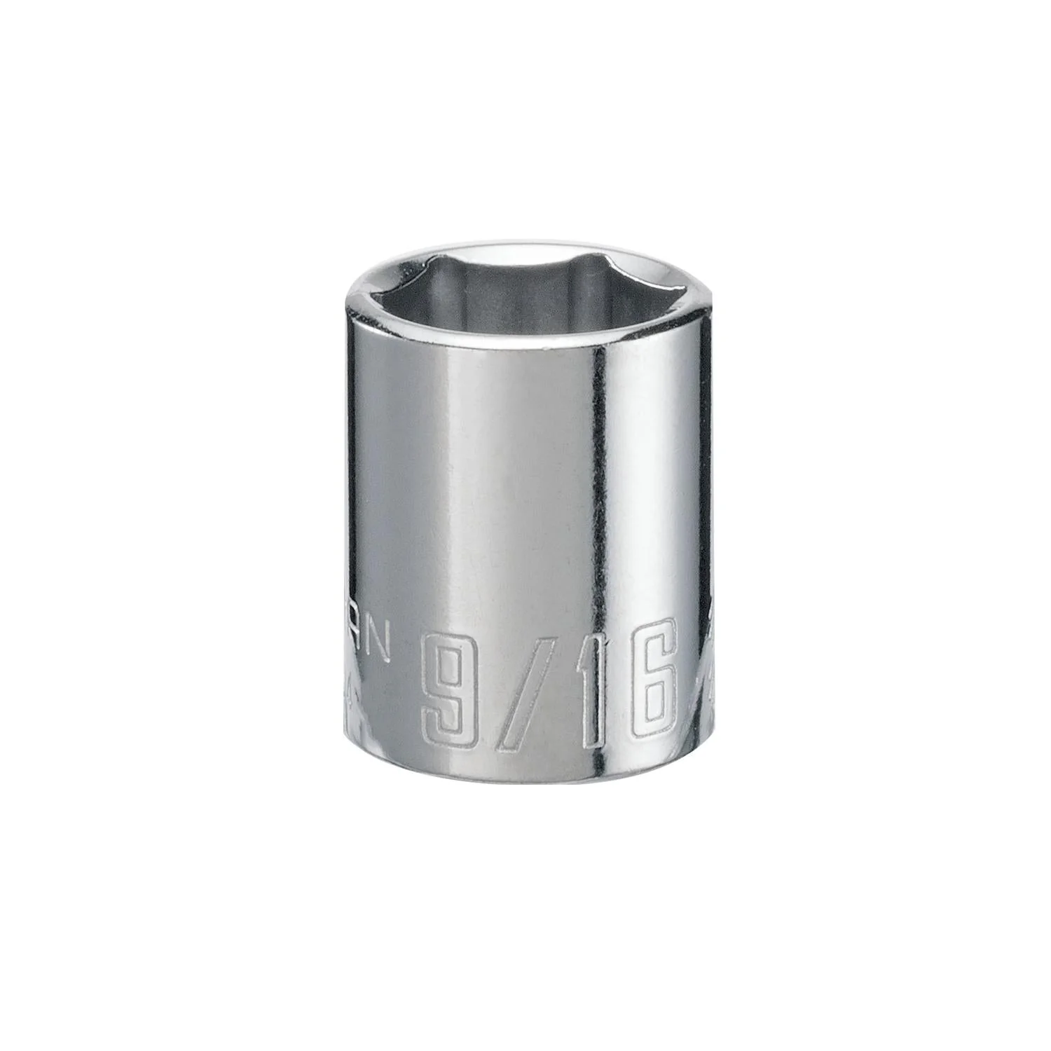 Craftsman 9/16 in. SAE 6 Point Shallow Socket - Polished Chrome