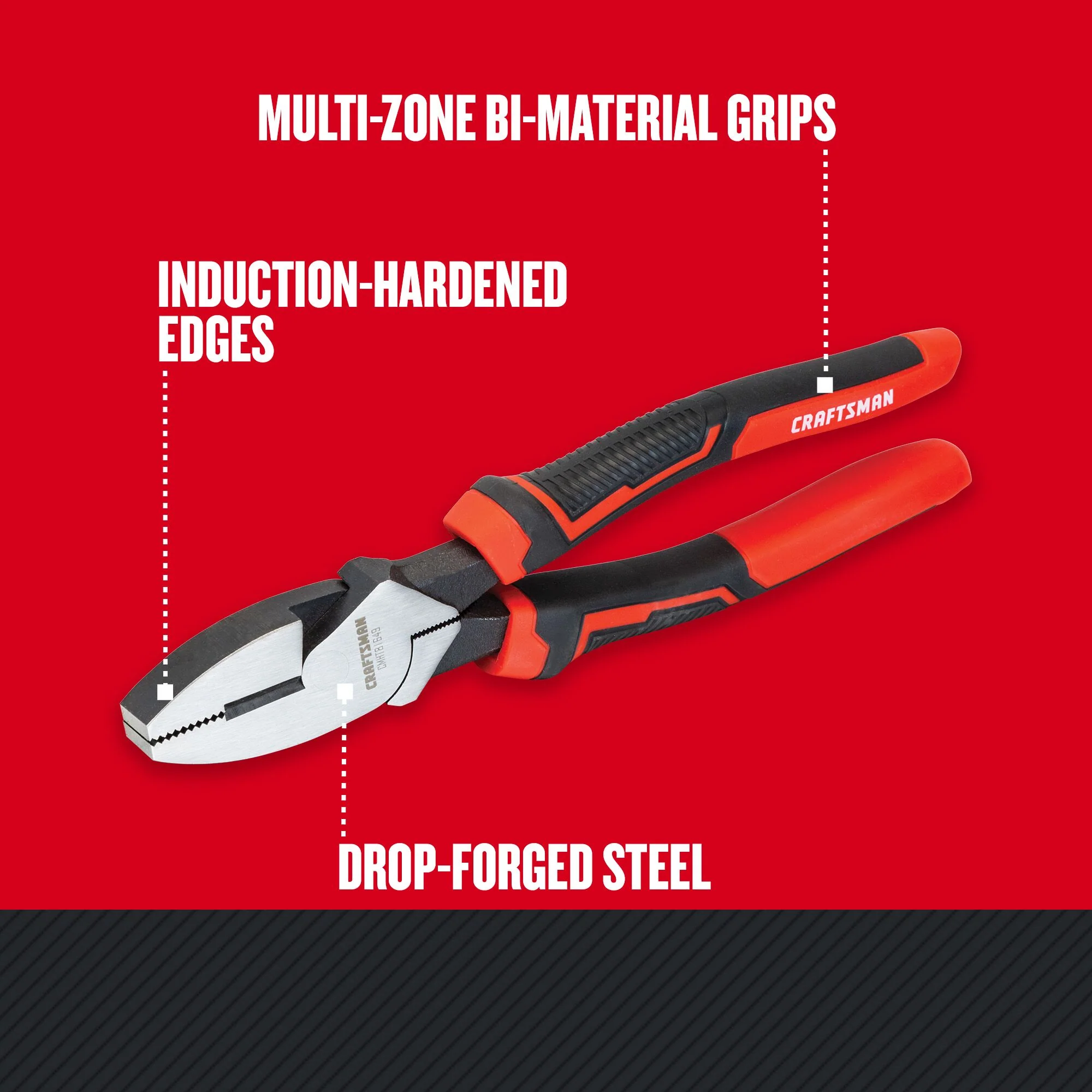 CRAFTSMAN 9.5-in Electrical Linesman Pliers with Wire Cutter - Image 2