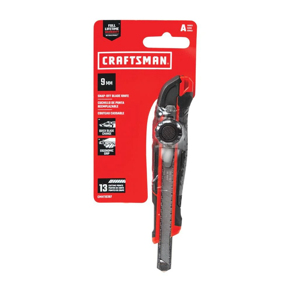CRAFTSMAN 9mm Snap-Off Blade Utility Knife, 1 Blade Included (CMHT10387) - Image 3