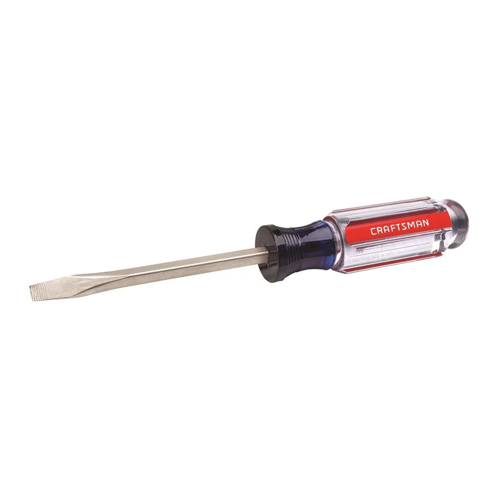CRAFTSMAN Acetate Handle 1/4-in x 4-in Slotted Flathead Screwdriver (CMHT65014) - Image 2