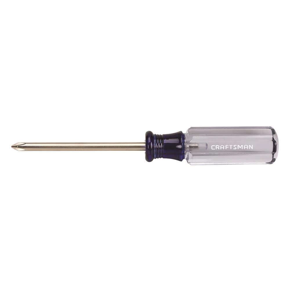 CRAFTSMAN Acetate Handle #1 x 3-in Phillips Screwdriver, CMHT65002