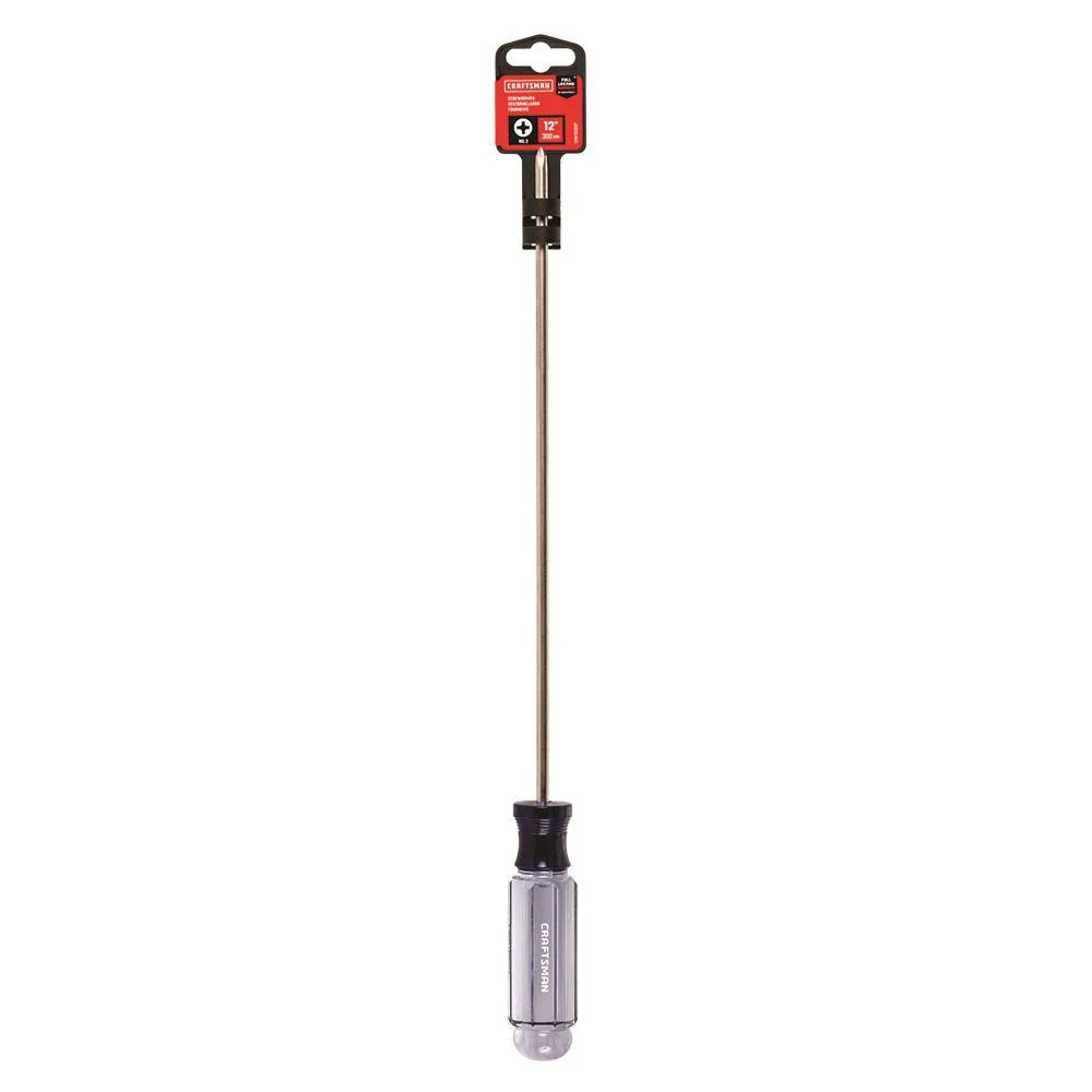 CRAFTSMAN Acetate Handle #2 x 12-in Phillips Screwdriver (CMHT65007) - Image 3