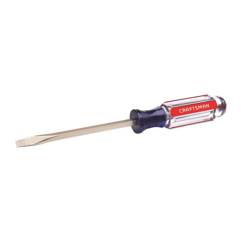CRAFTSMAN Acetate Handle 3/16-in Slotted Screwdriver, 4-in Shaft - Image 2