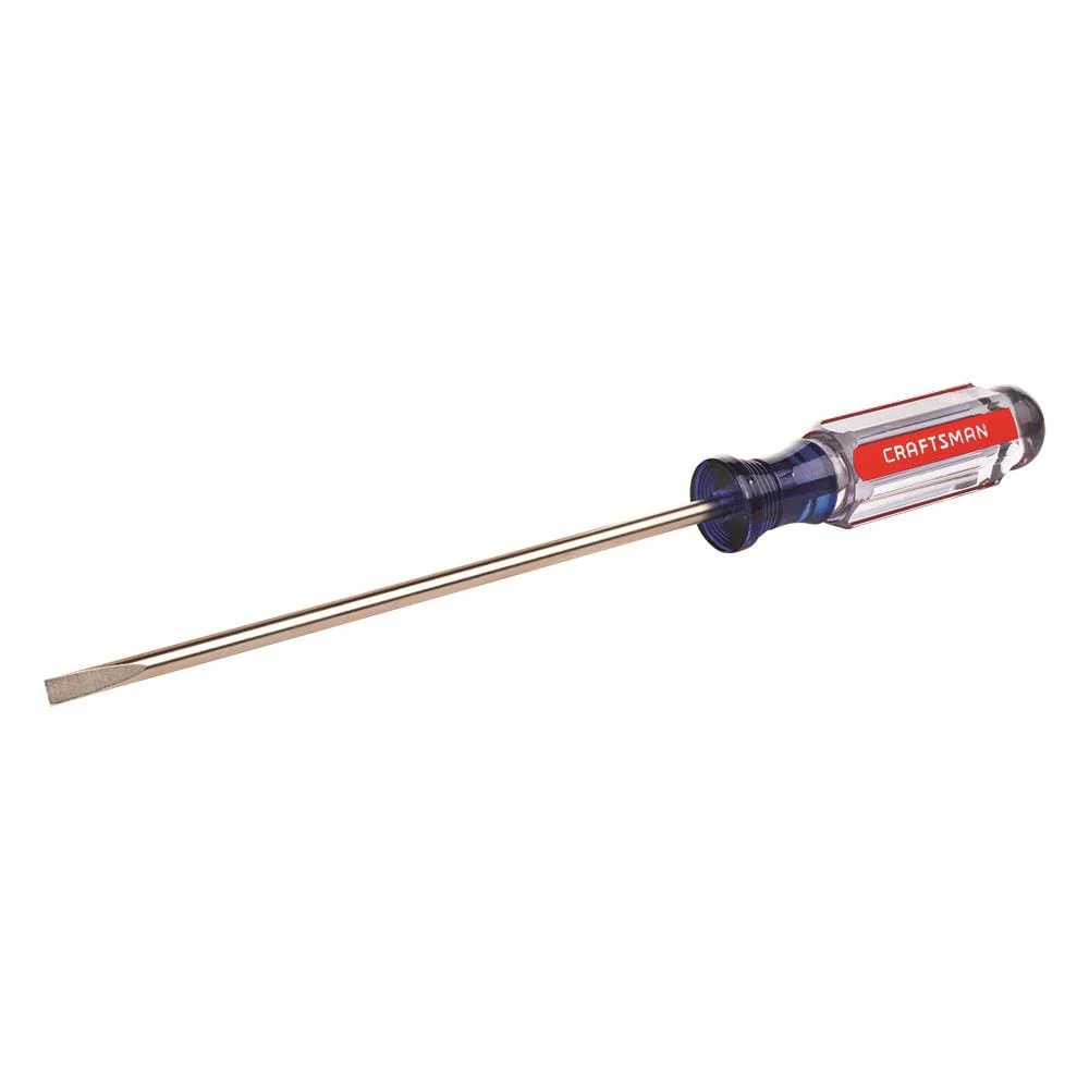 CRAFTSMAN Acetate Handle 3/16-in x 6-in Flathead (Slotted) Screwdriver, CMHT65024 - Image 2