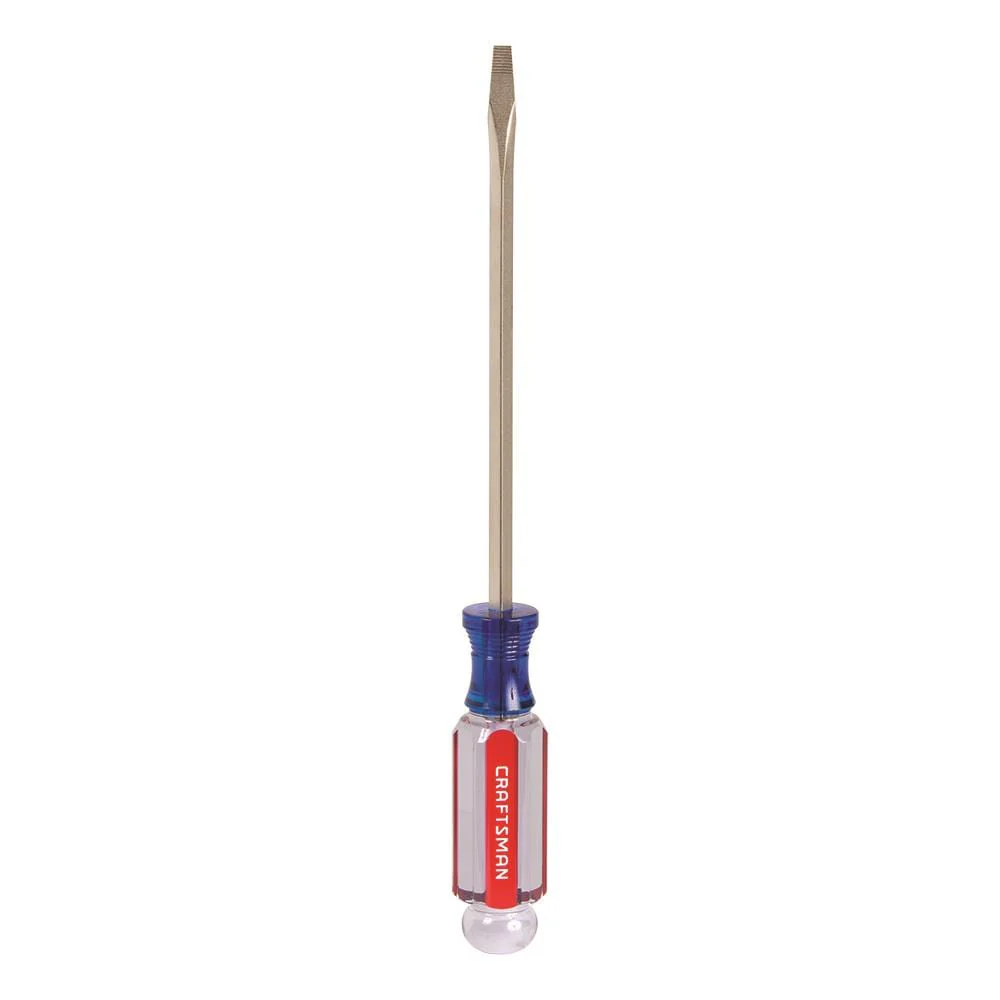 CRAFTSMAN Acetate Handle 3/16-in x 6-in Slotted Screwdriver