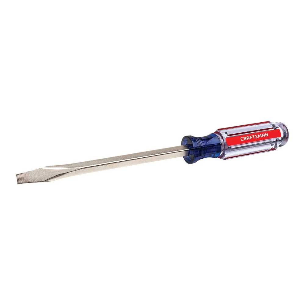 CRAFTSMAN Acetate Handle 5/16-in x 6-in Slotted Screwdriver