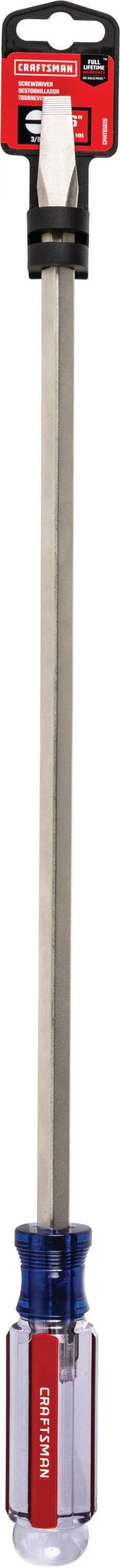 CRAFTSMAN Acetate Handle Flathead Screwdriver, 3/8-in x 16-in - Image 5