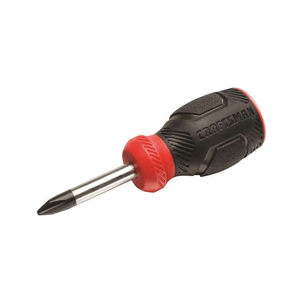 CRAFTSMAN Bi-Material Handle #2 Phillips Screwdriver, 1-1/2-in Stubby Shaft - Image 2