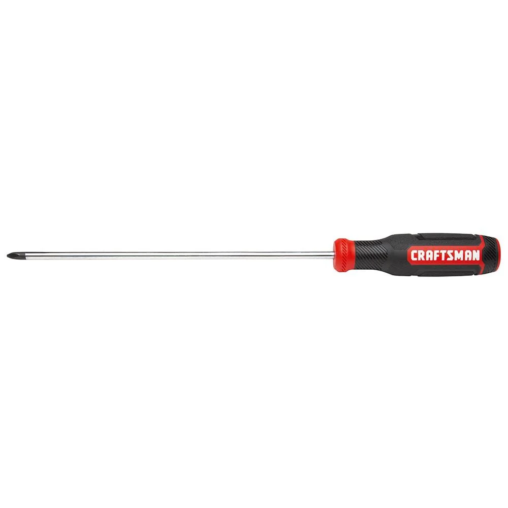 CRAFTSMAN Bi-Material Handle #2 x 10-in Phillips Screwdriver (CMHT65056)