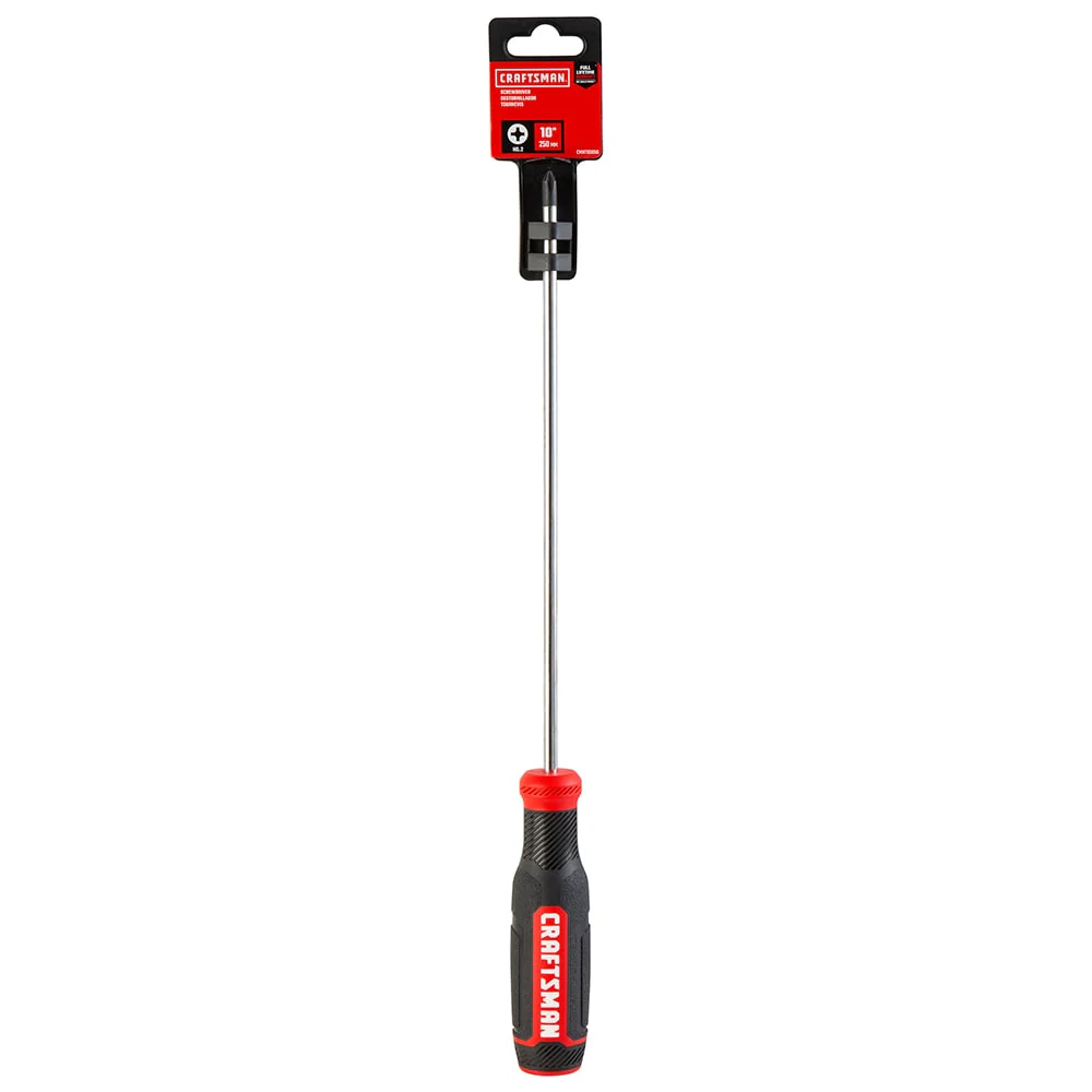 CRAFTSMAN Bi-Material Handle #2 x 10-in Phillips Screwdriver (CMHT65056) - Image 3