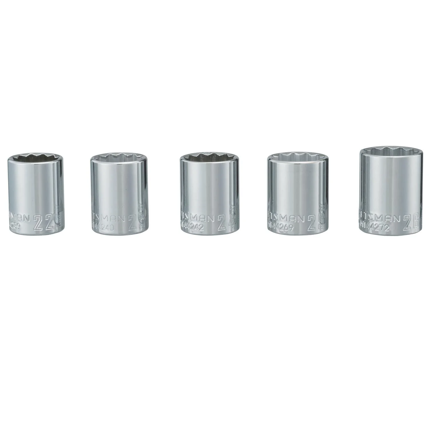 Craftsman Metric 12 Point Socket Set, 5 pc - 1/2 in. Drive, 26 mm - Image 2