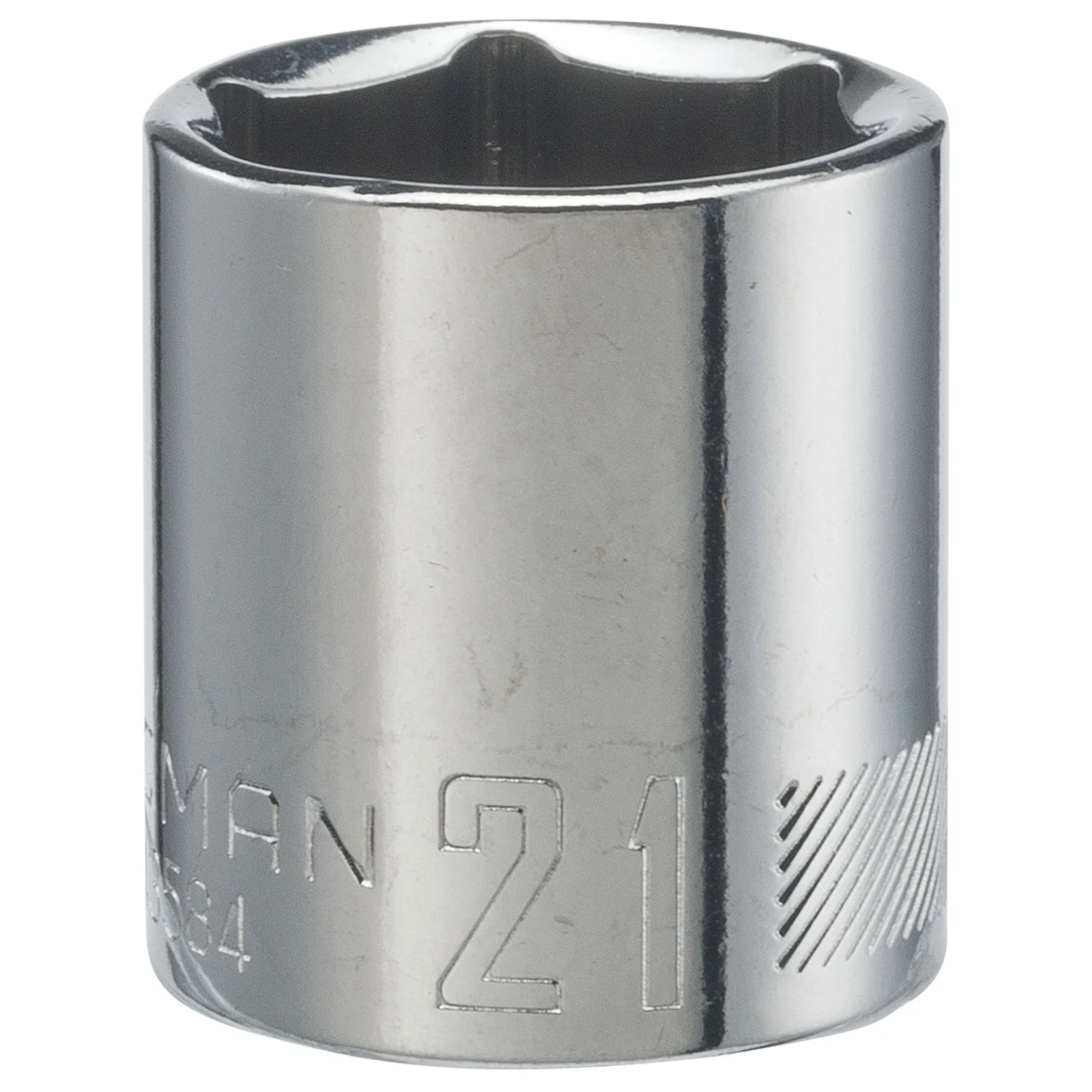 CRAFTSMAN Metric 3/8-in Drive 6-Point 21mm Shallow Socket