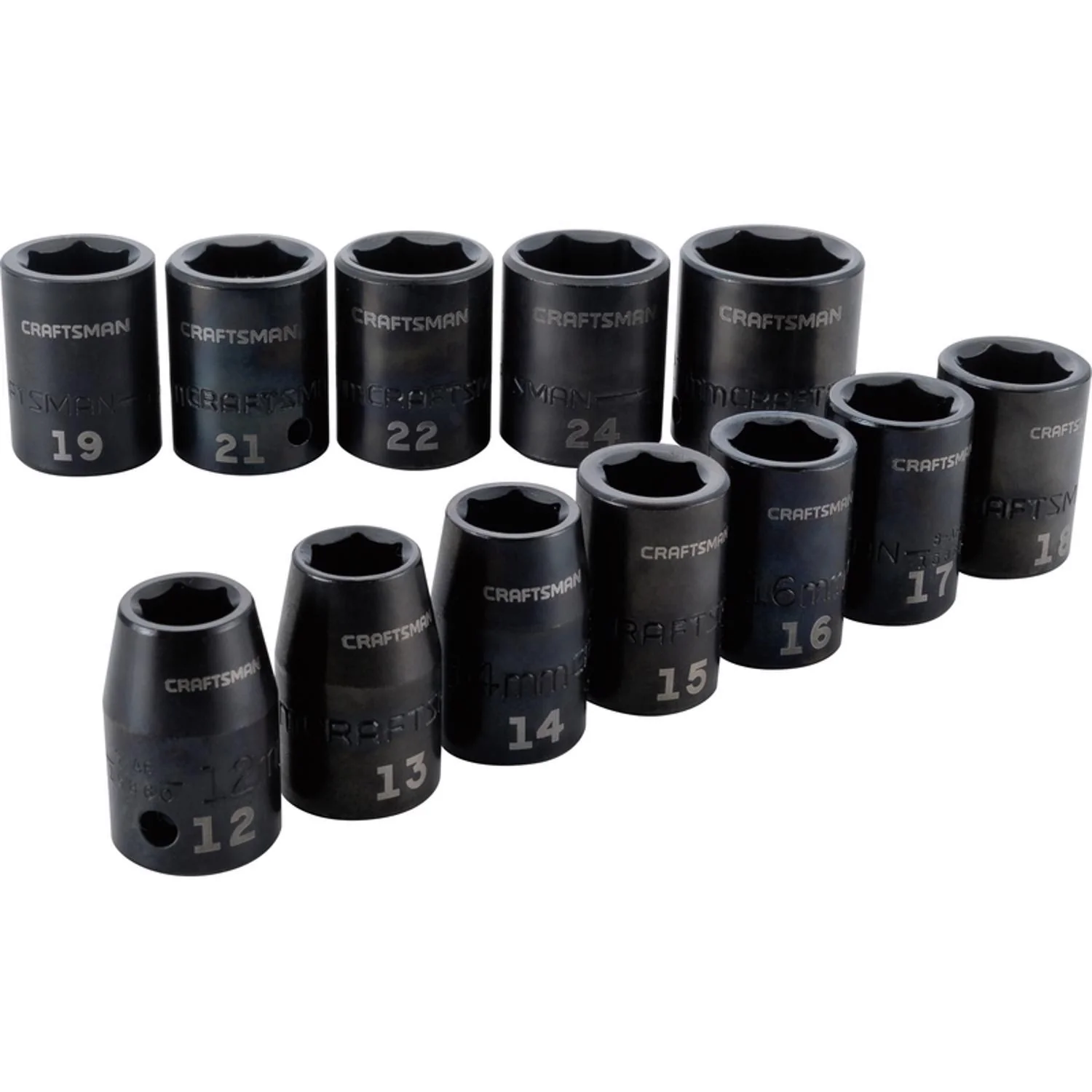 Craftsman Metric 6 Point Socket Set, 12 pc - Image 3