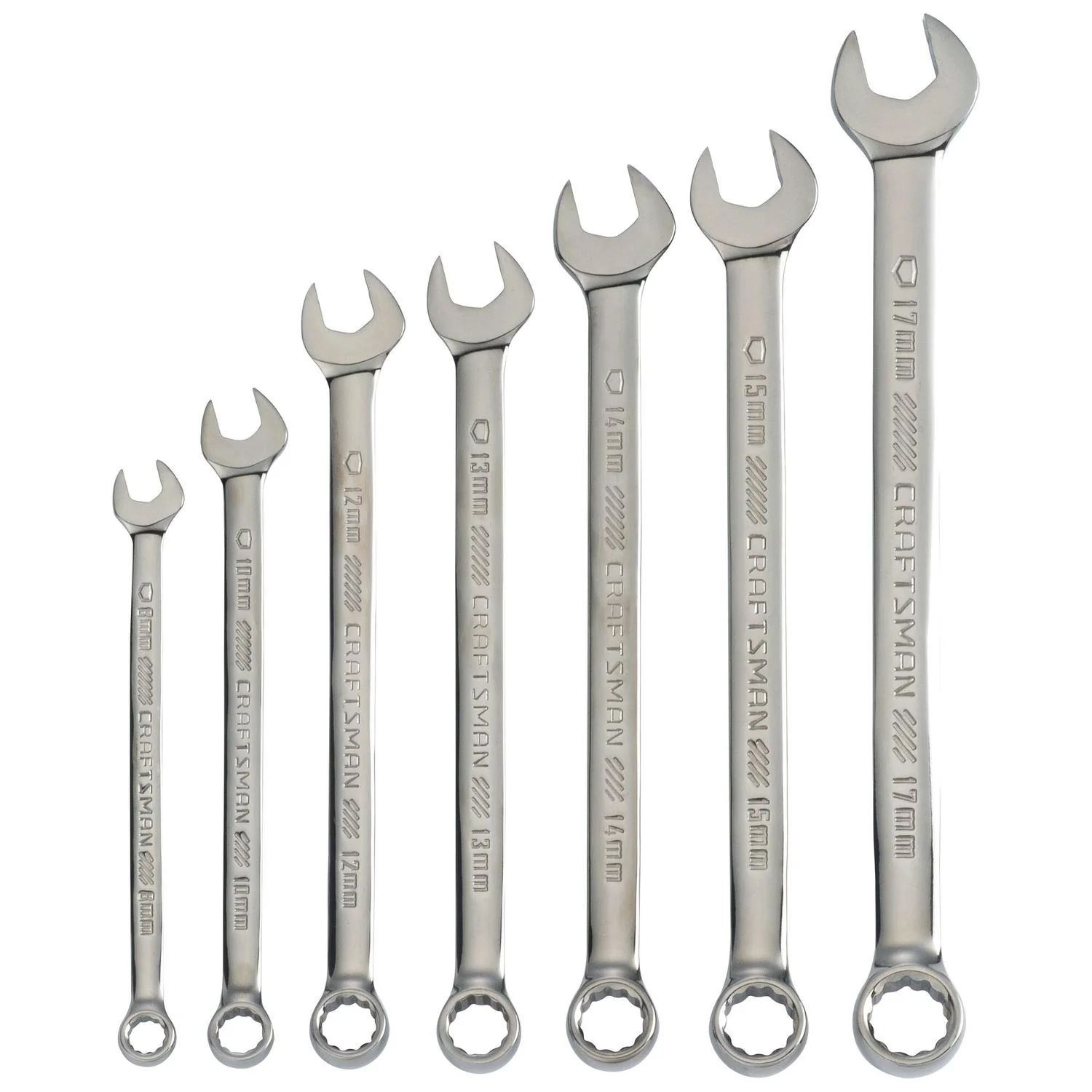 Craftsman Metric Long Panel Combination Wrench Set, 7 pc