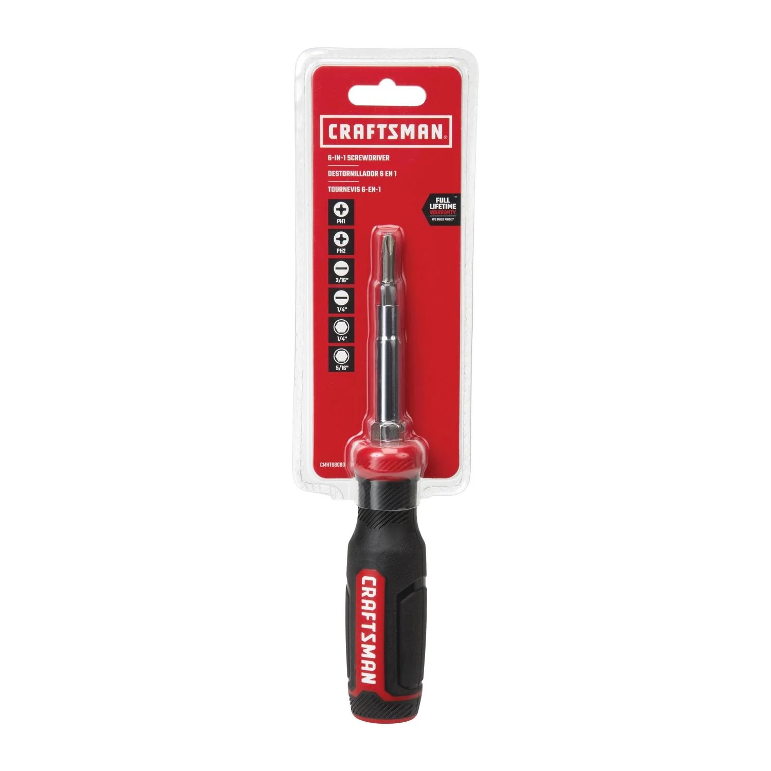 Craftsman Multi-Bit Screwdriver 9 in. 6 pc - Image 3