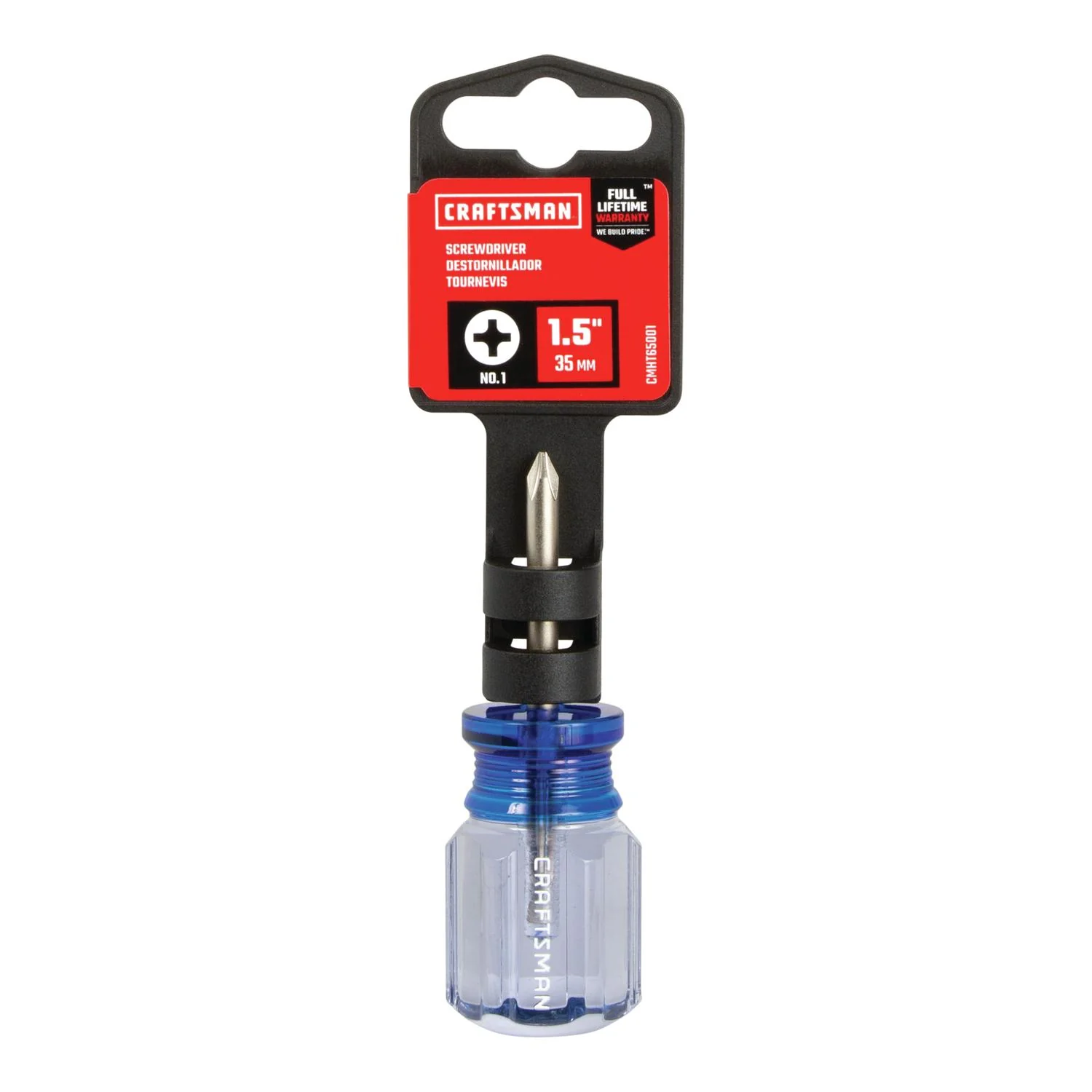 Craftsman No. 1 x 1-1/2 in. Phillips Stubby Screwdriver - Image 3