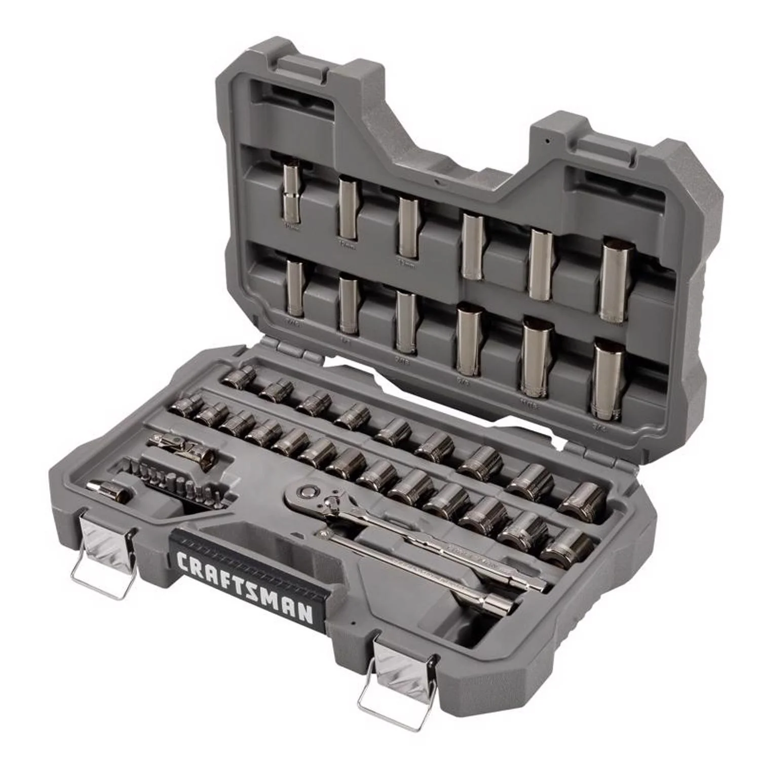 Craftsman OVERDRIVE 49-Piece Mechanic's Tool Set - Metric/SAE, 3/8 in. Drive - Image 3