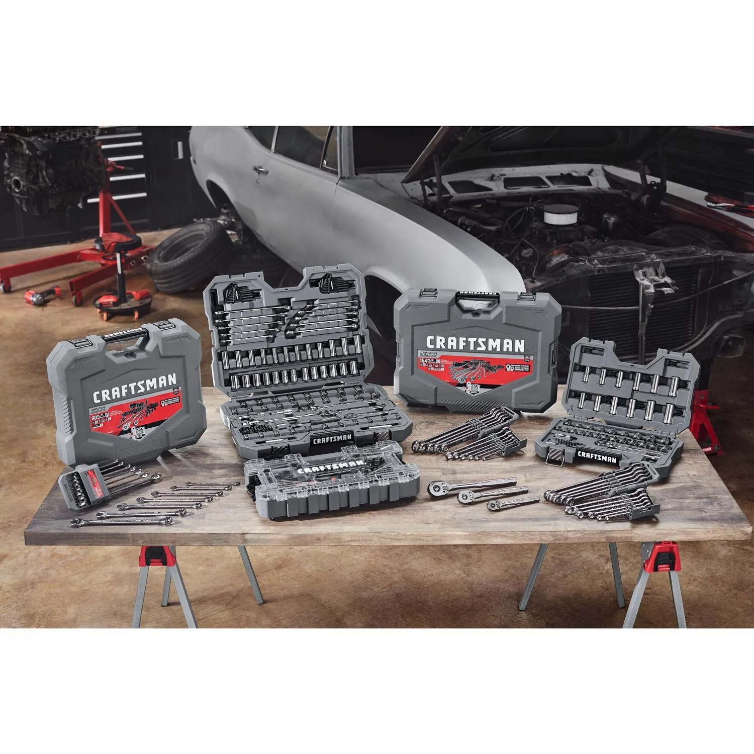 Craftsman OVERDRIVE 49-Piece Mechanic's Tool Set - Metric/SAE, 3/8 in. Drive - Image 4