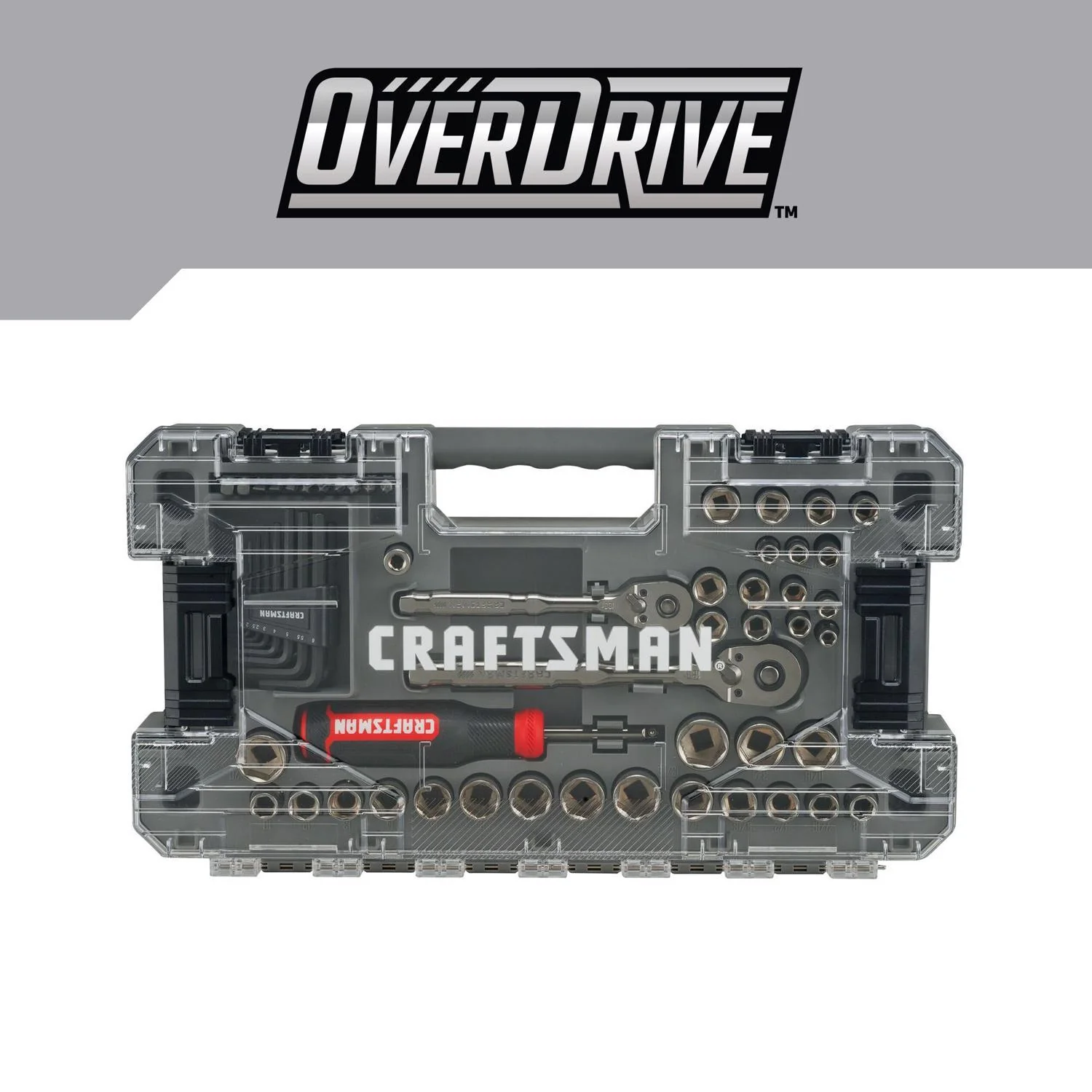 Craftsman OVERDRIVE 64 pc Metric/SAE Mechanic's Tool Set - Image 4
