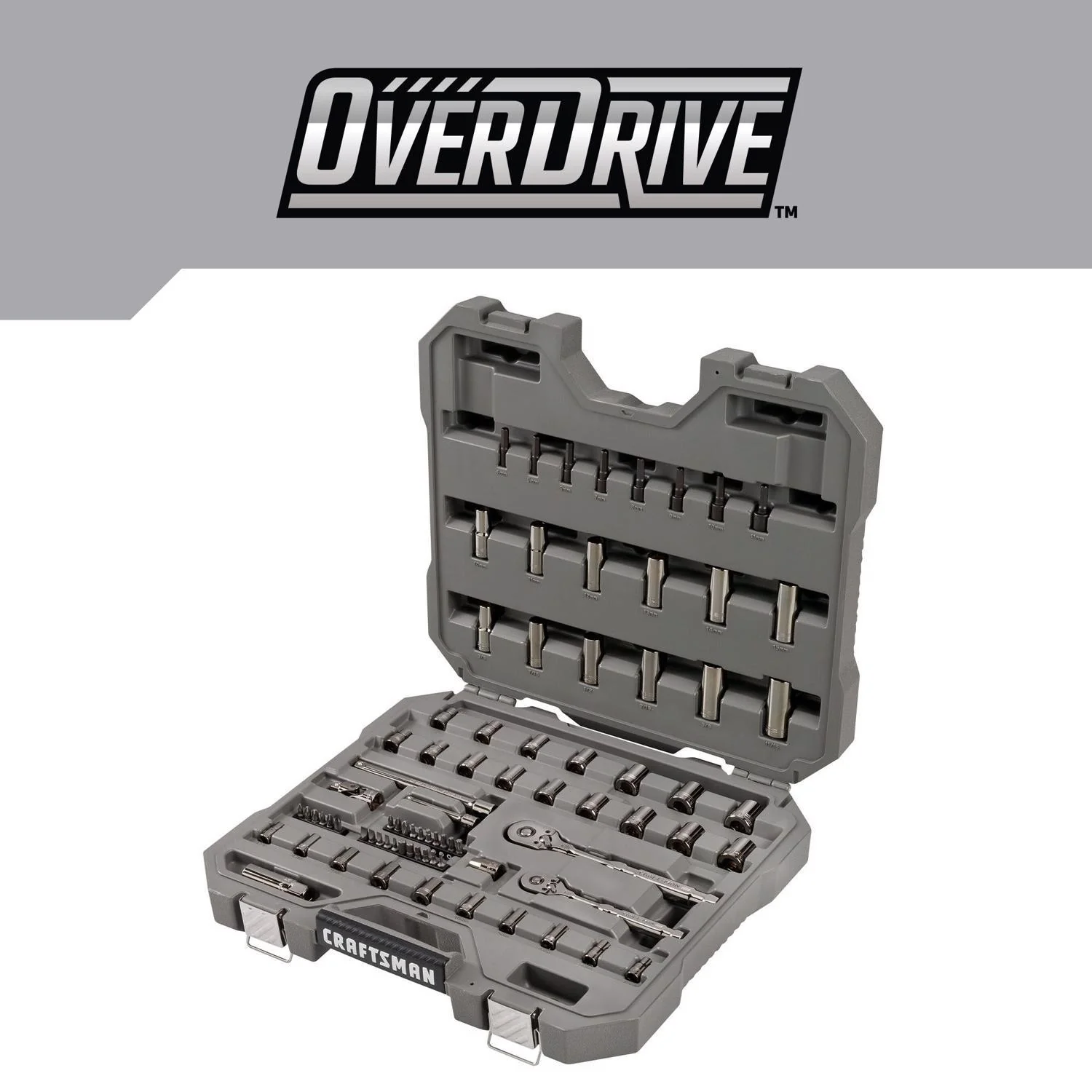 Craftsman OVERDRIVE 80 pc Mechanic's Tool Set - Metric/SAE 6 Point - Image 4