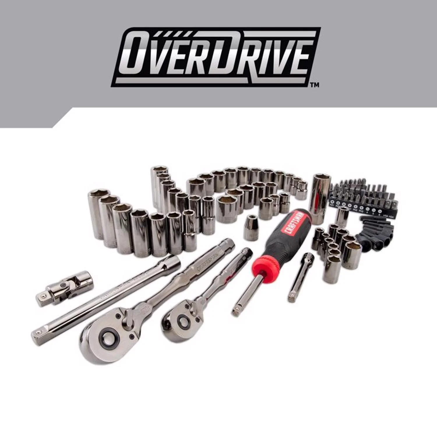 Craftsman OVERDRIVE 99 pc Metric/SAE Mechanic's Tool Set - Image 3