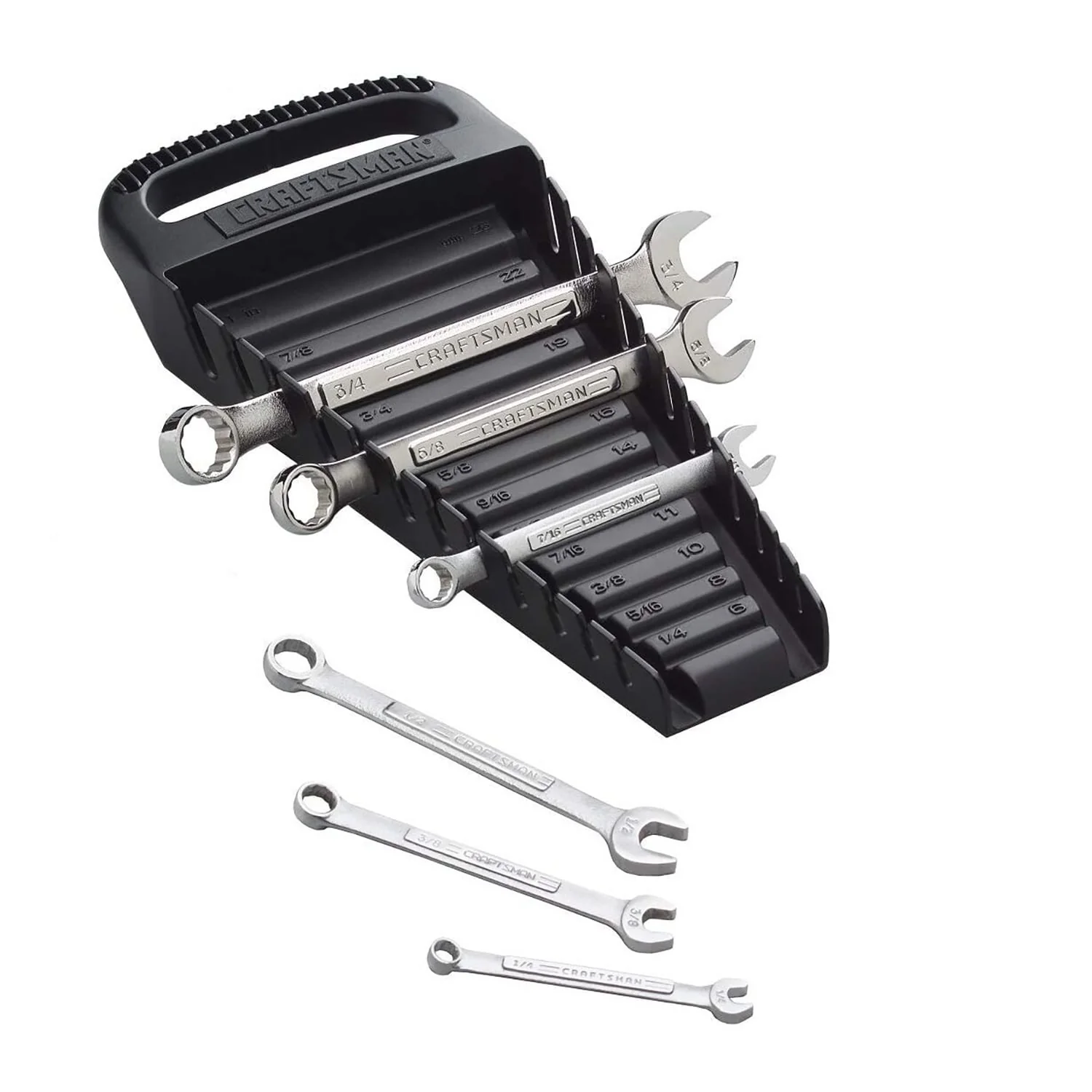 CRAFTSMAN Plastic Wrench Storage – 12-Slot Organizer with Carry Handle - Image 2